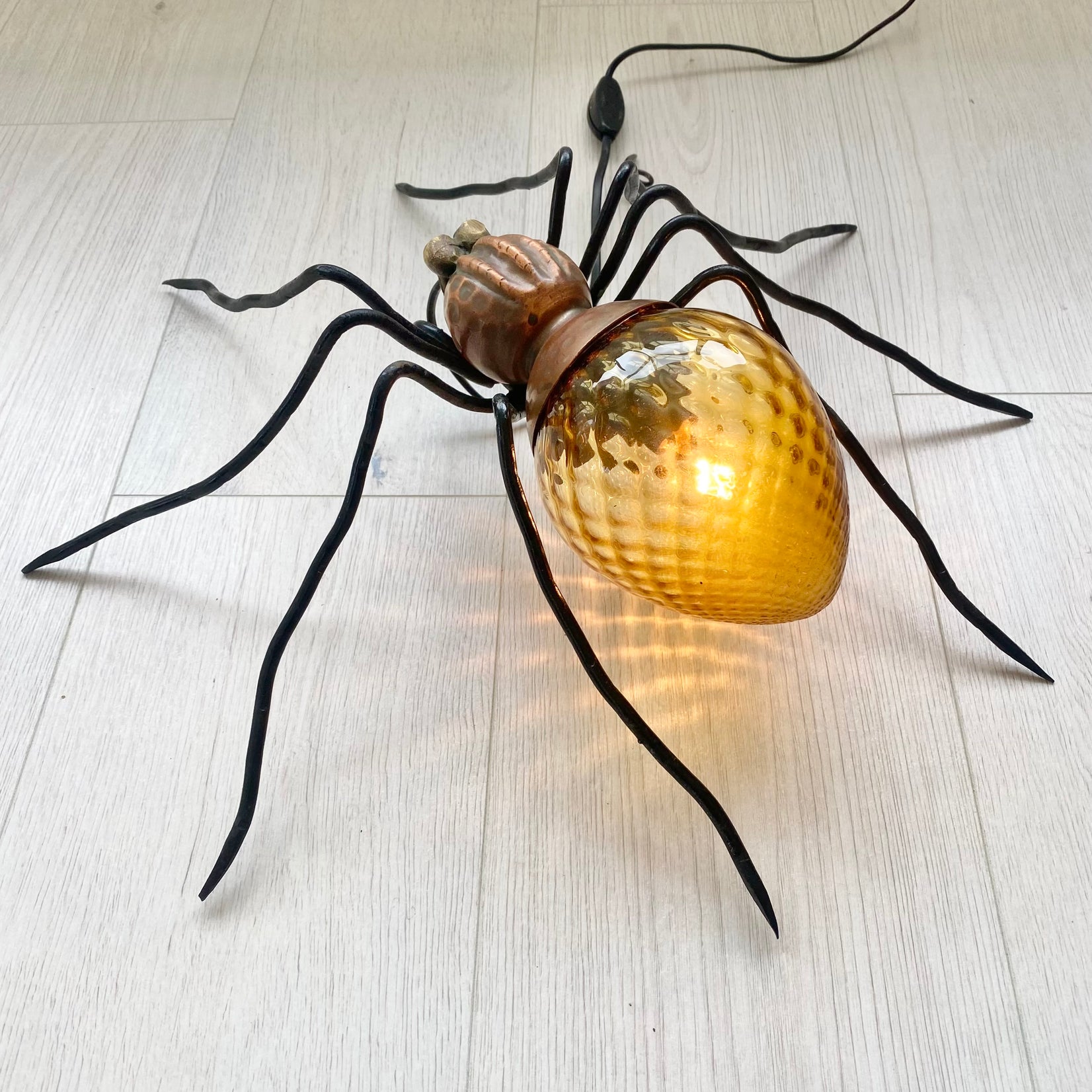 Copper Spider Sconce