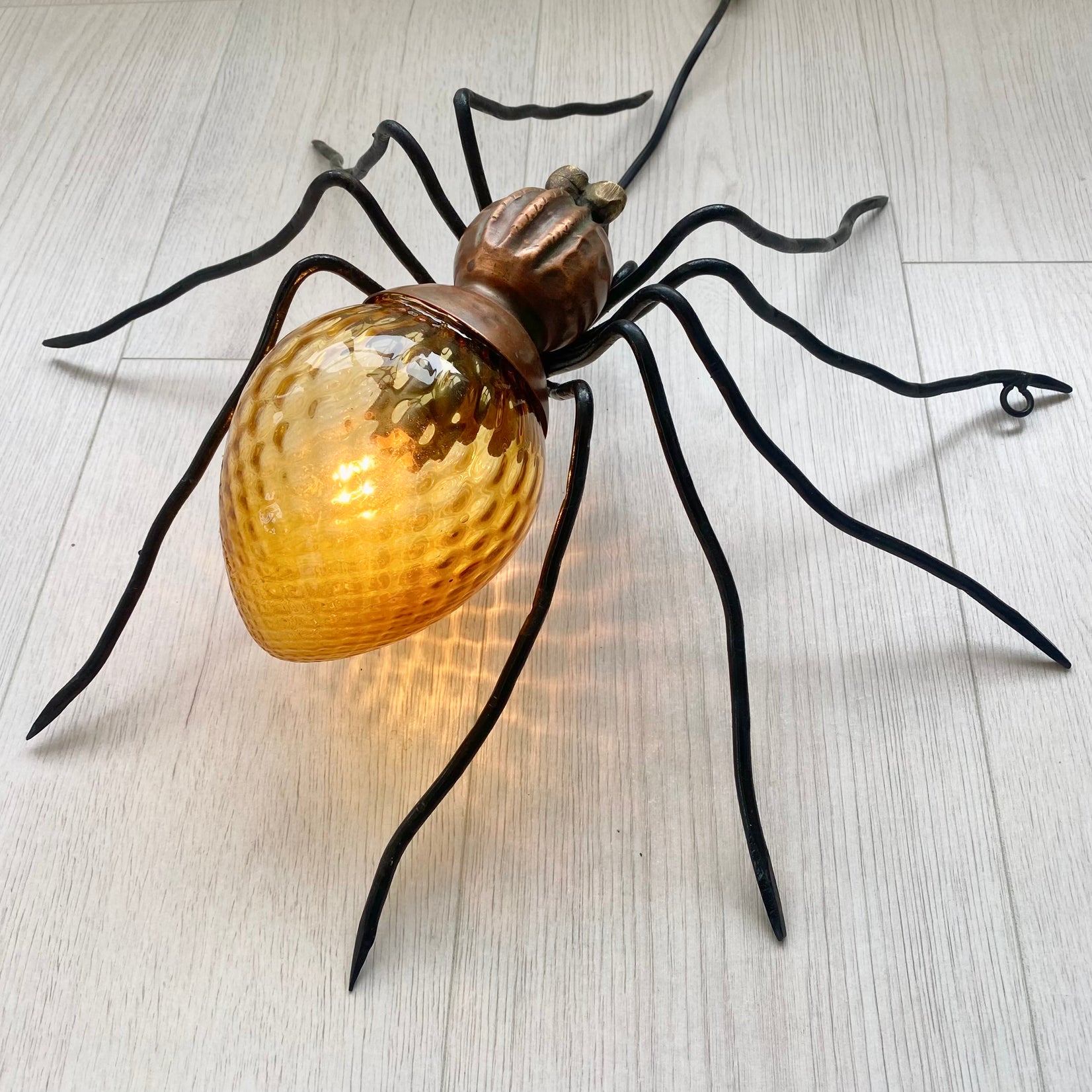 Copper Spider Sconce
