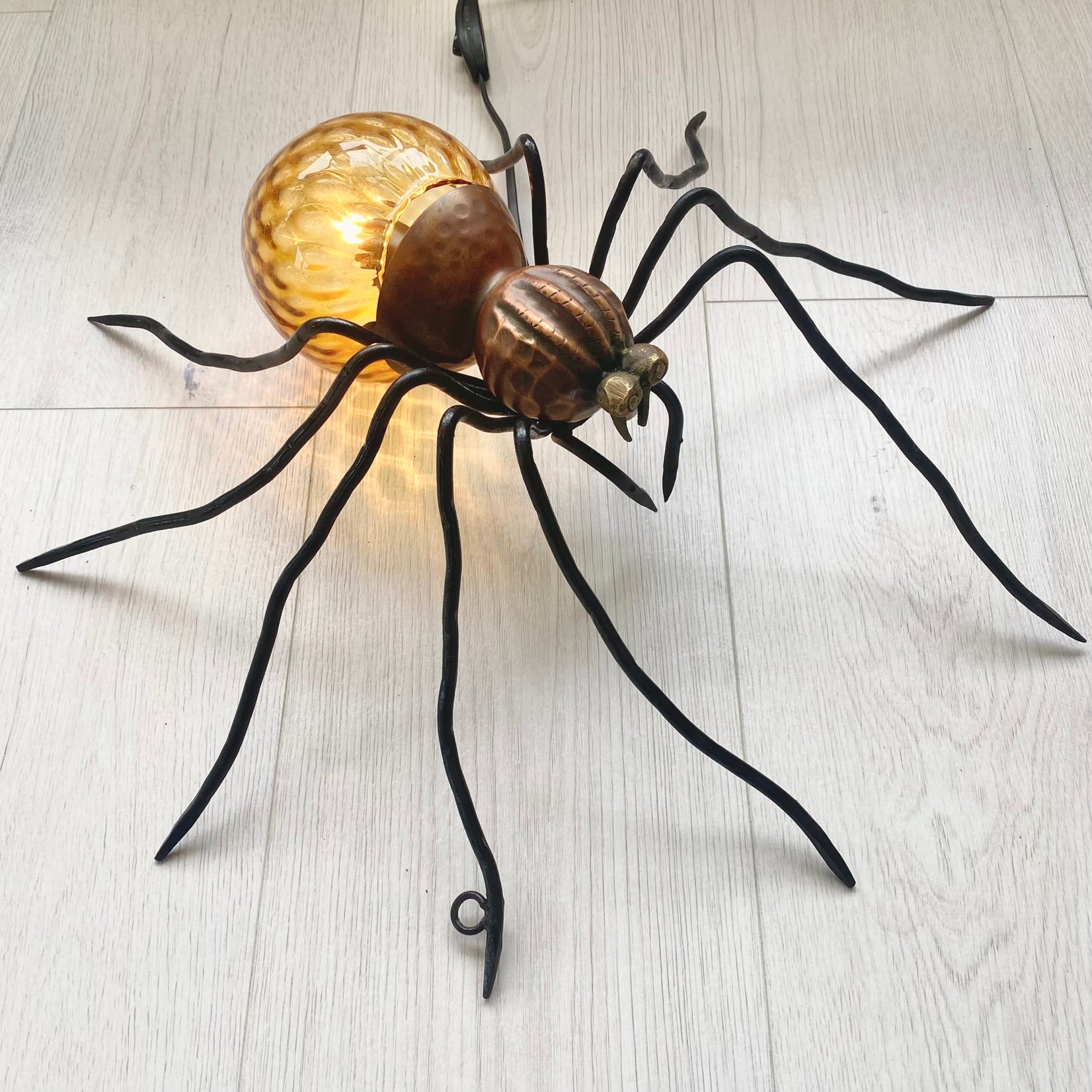 Copper Spider Sconce