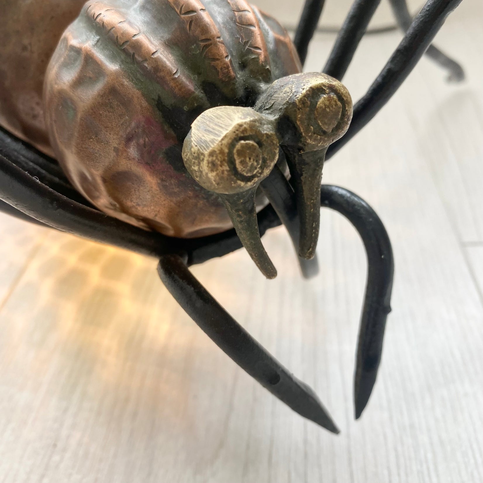 Copper Spider Sconce