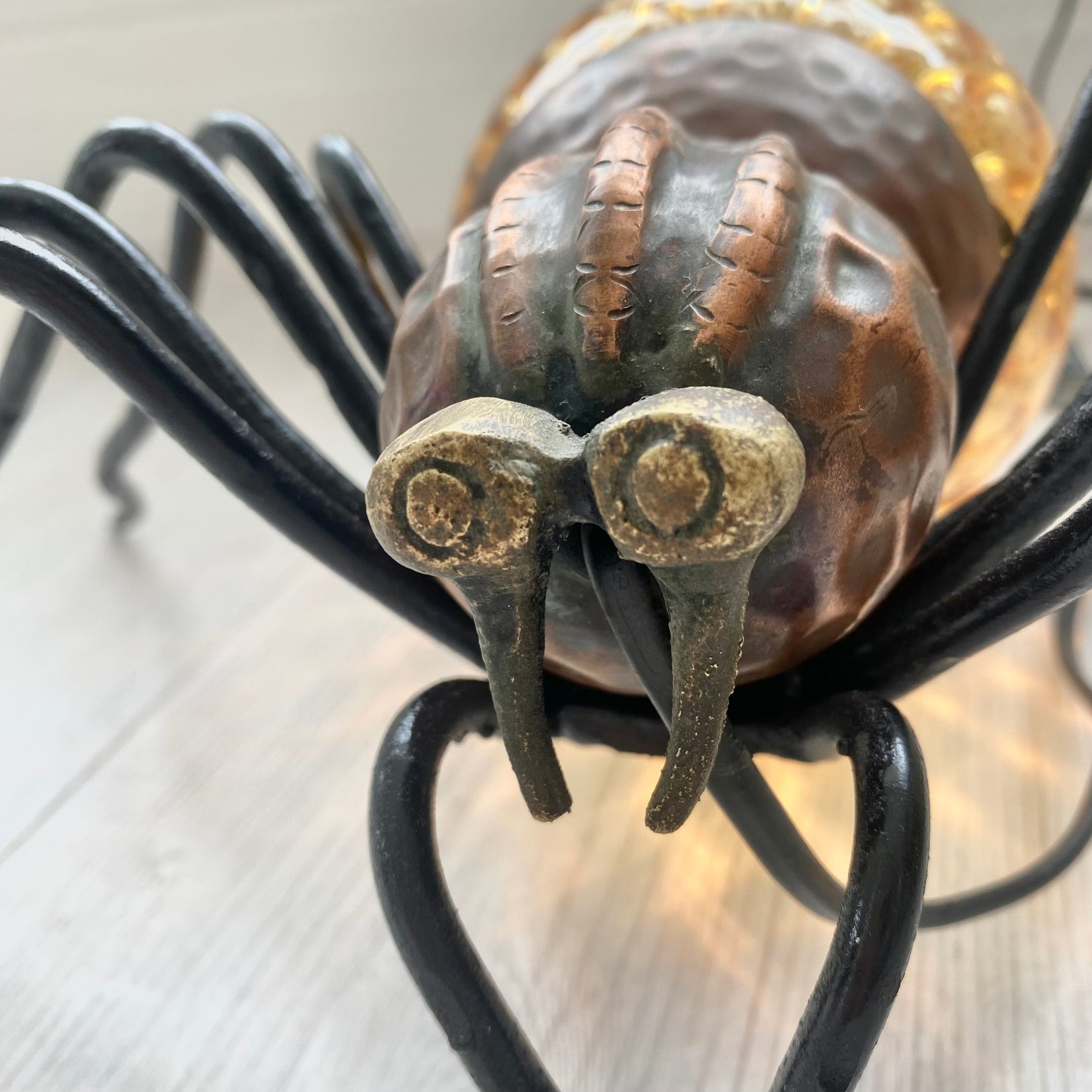Copper Spider Sconce