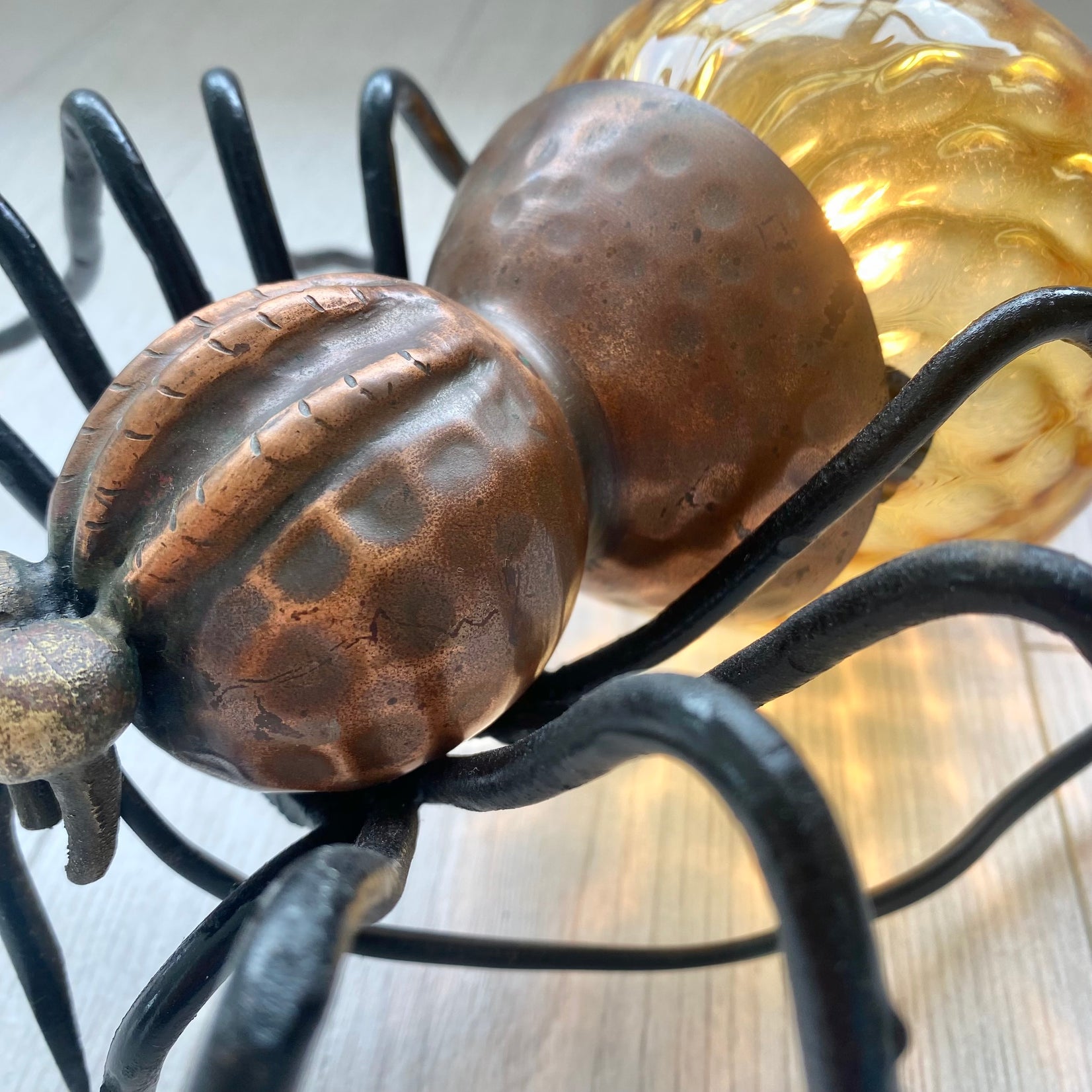 Copper Spider Sconce