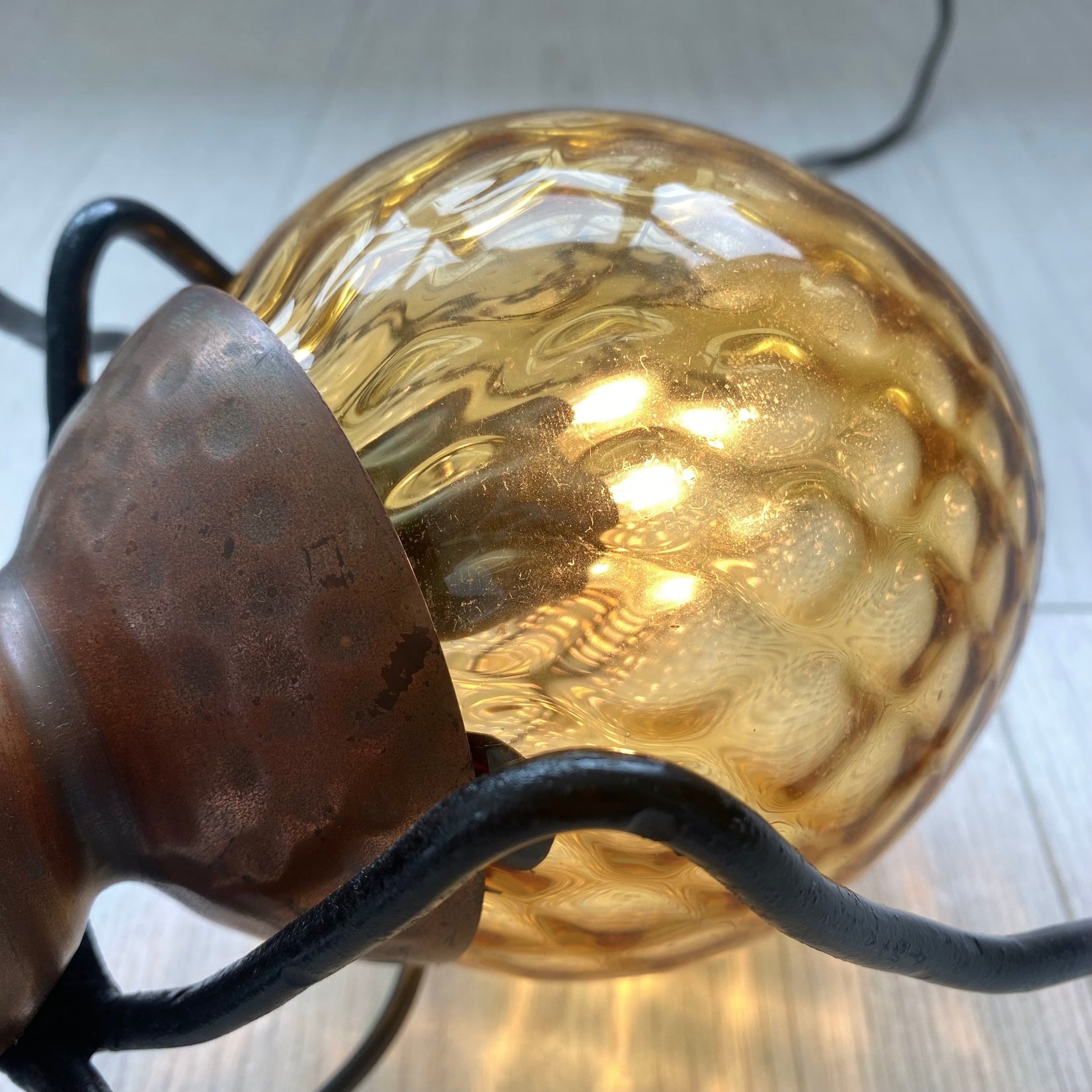 Copper Spider Sconce
