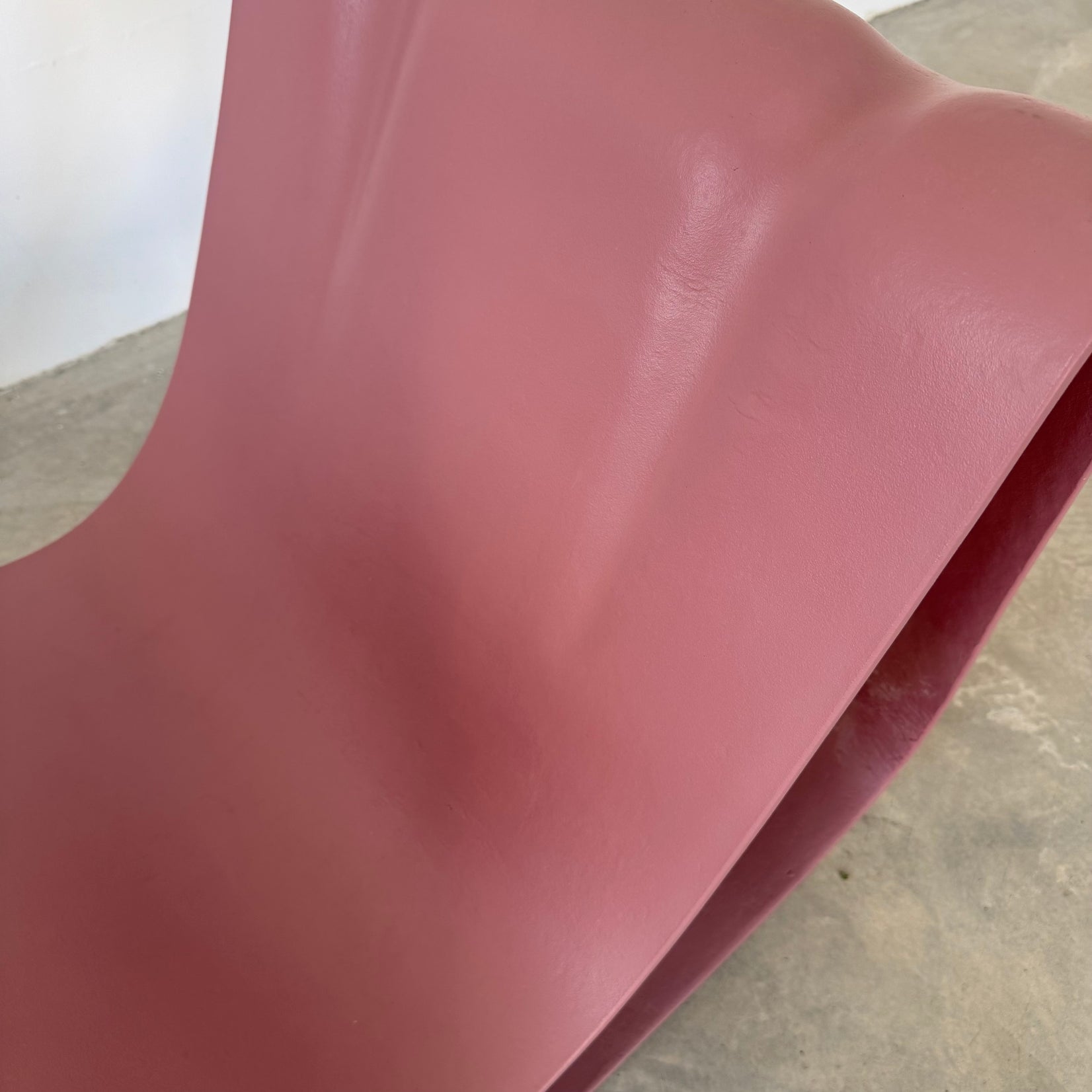 Pair of Pink Concrete Loop Chairs
