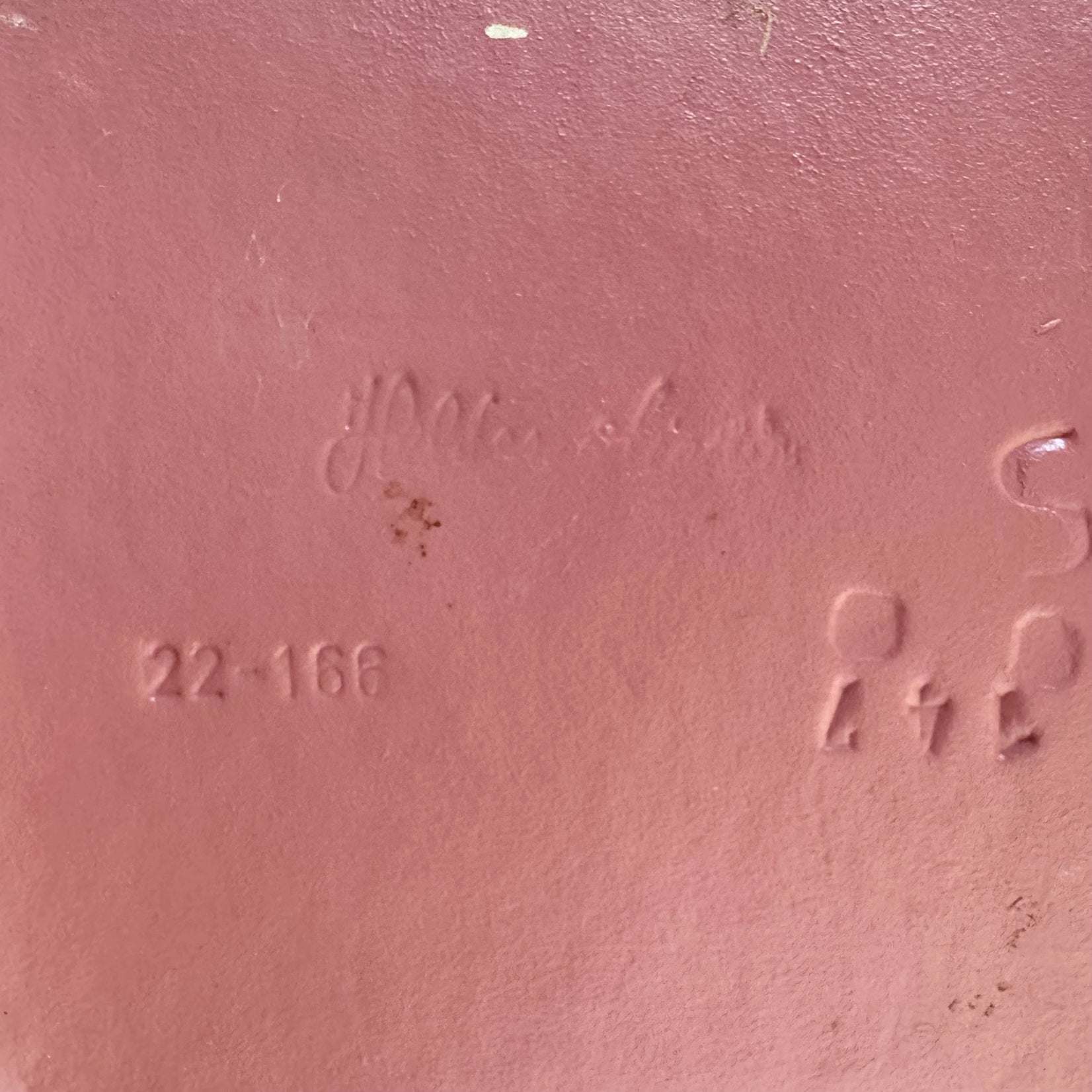 Pair of Pink Concrete Loop Chairs