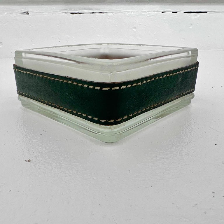 Jacques Adnet Glass Ashtray/Catchall, 1950s France