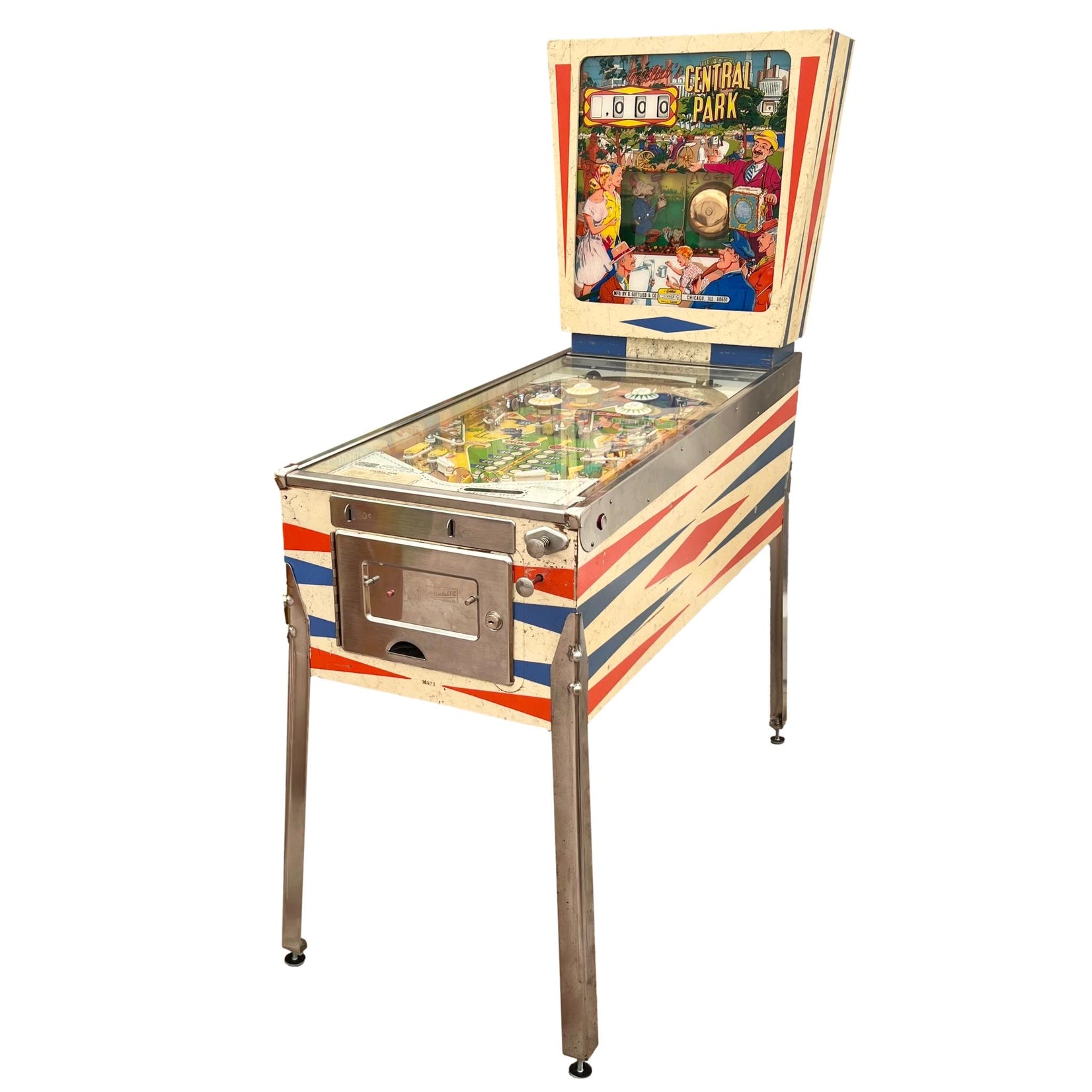 Central Park Pinball Machine, 1966 USA