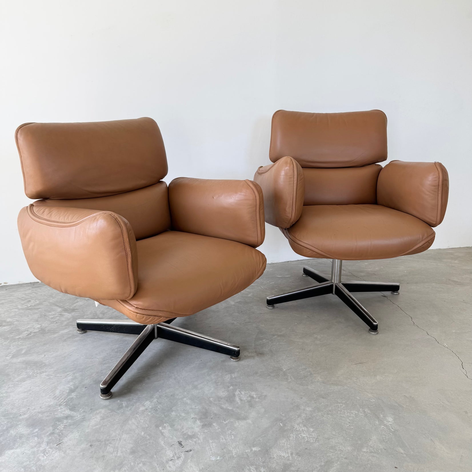 Tan Leather Desk Chair