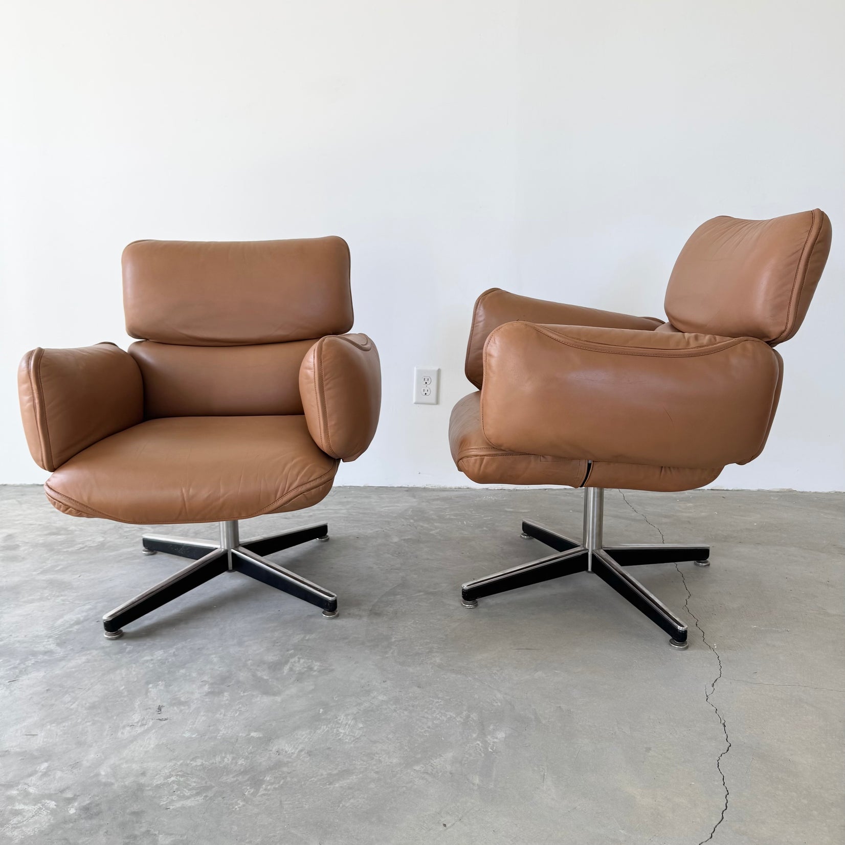 Tan Leather Desk Chair