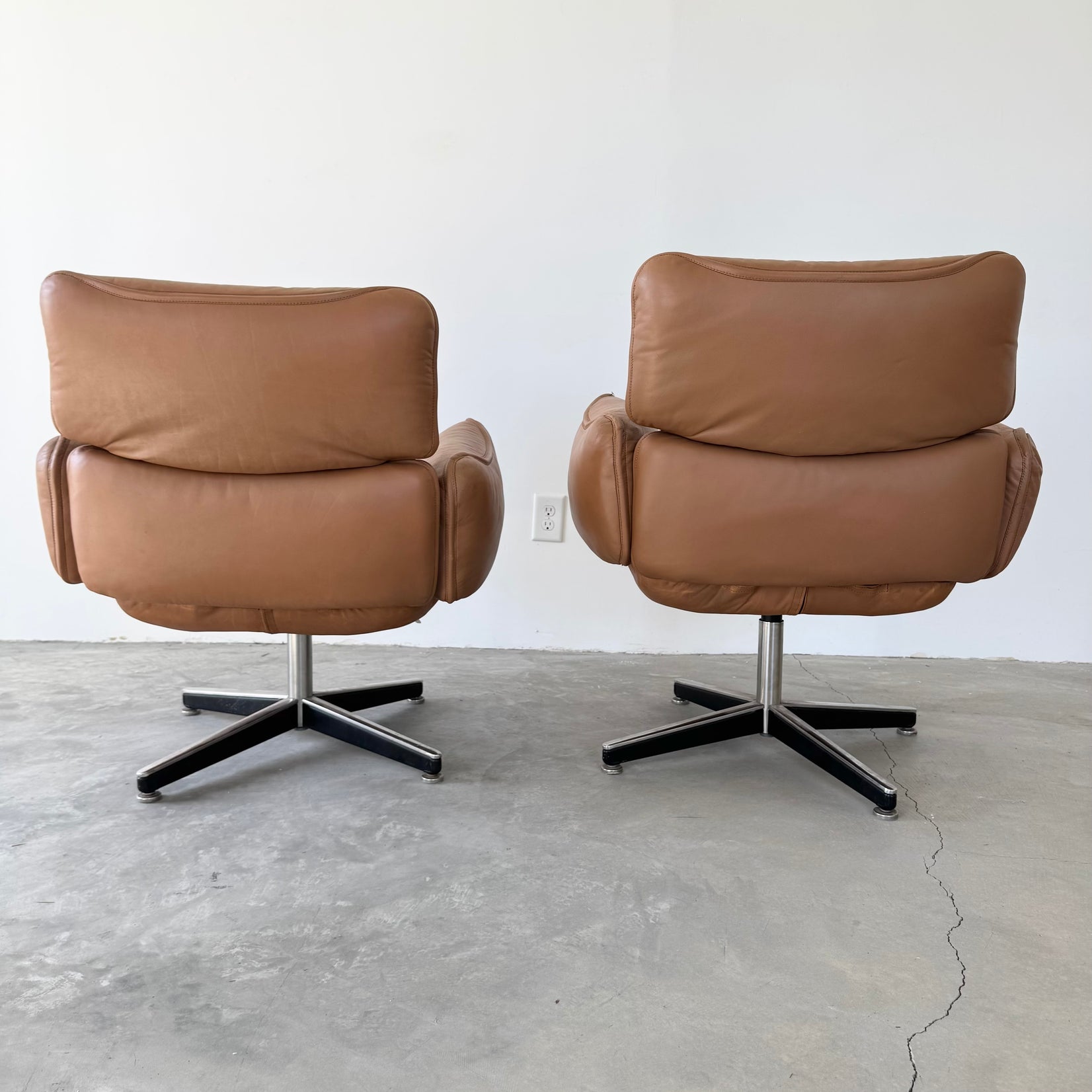 Tan Leather Desk Chair