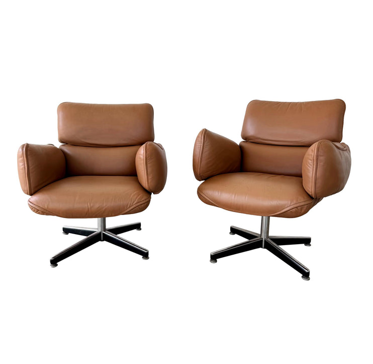 Tan Leather Desk Chair