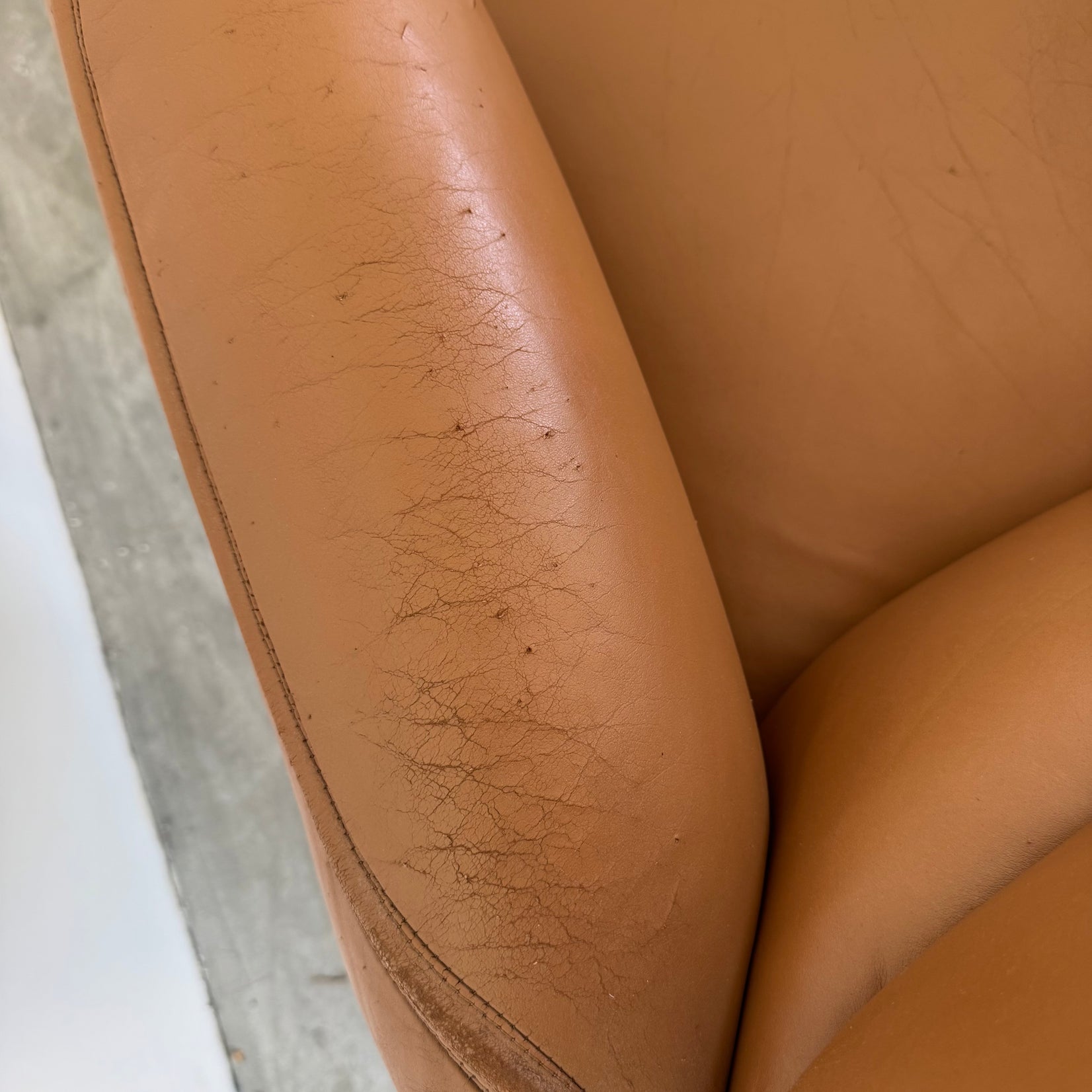Tan Leather Desk Chair