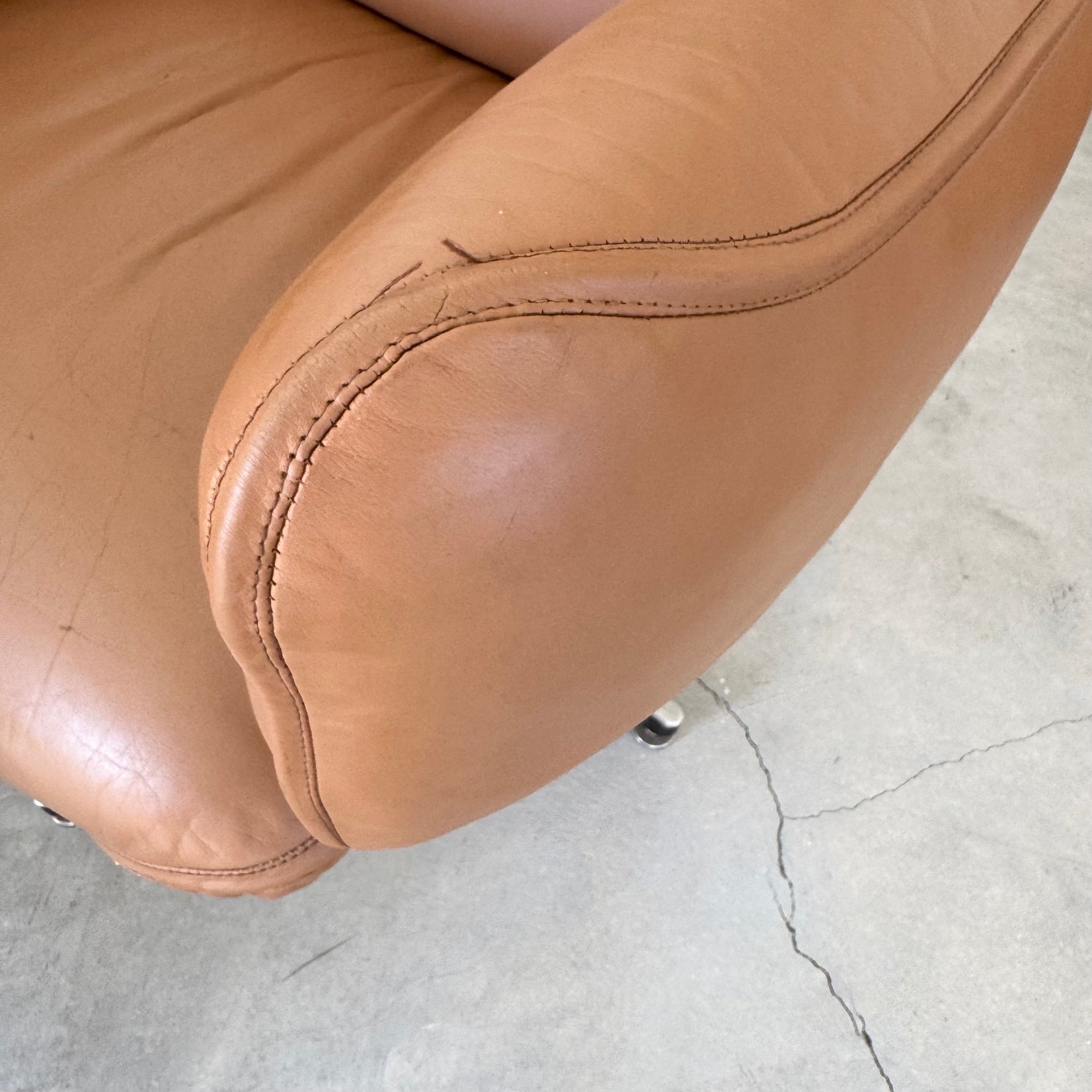 Tan Leather Desk Chair