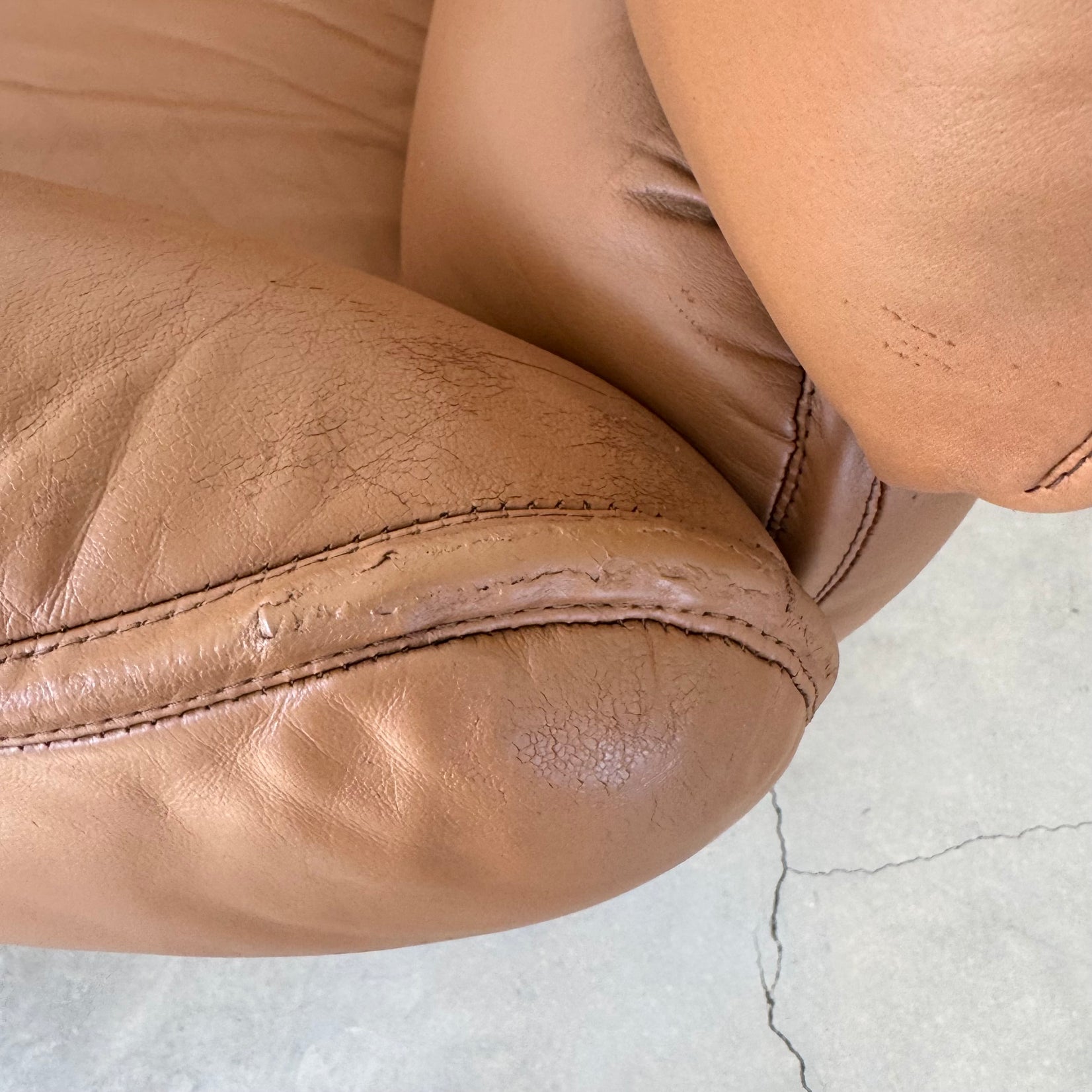 Tan Leather Desk Chair