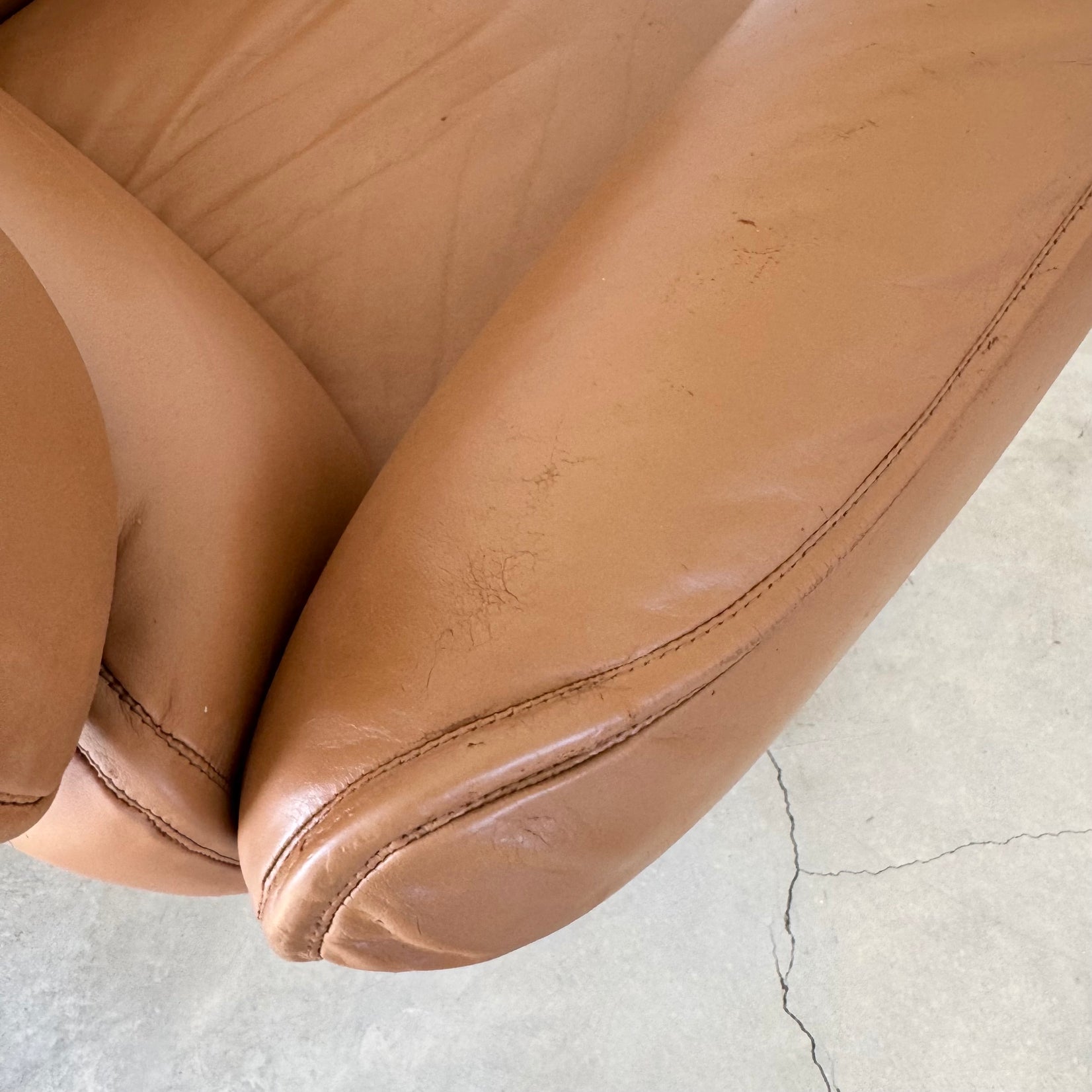 Tan Leather Desk Chair
