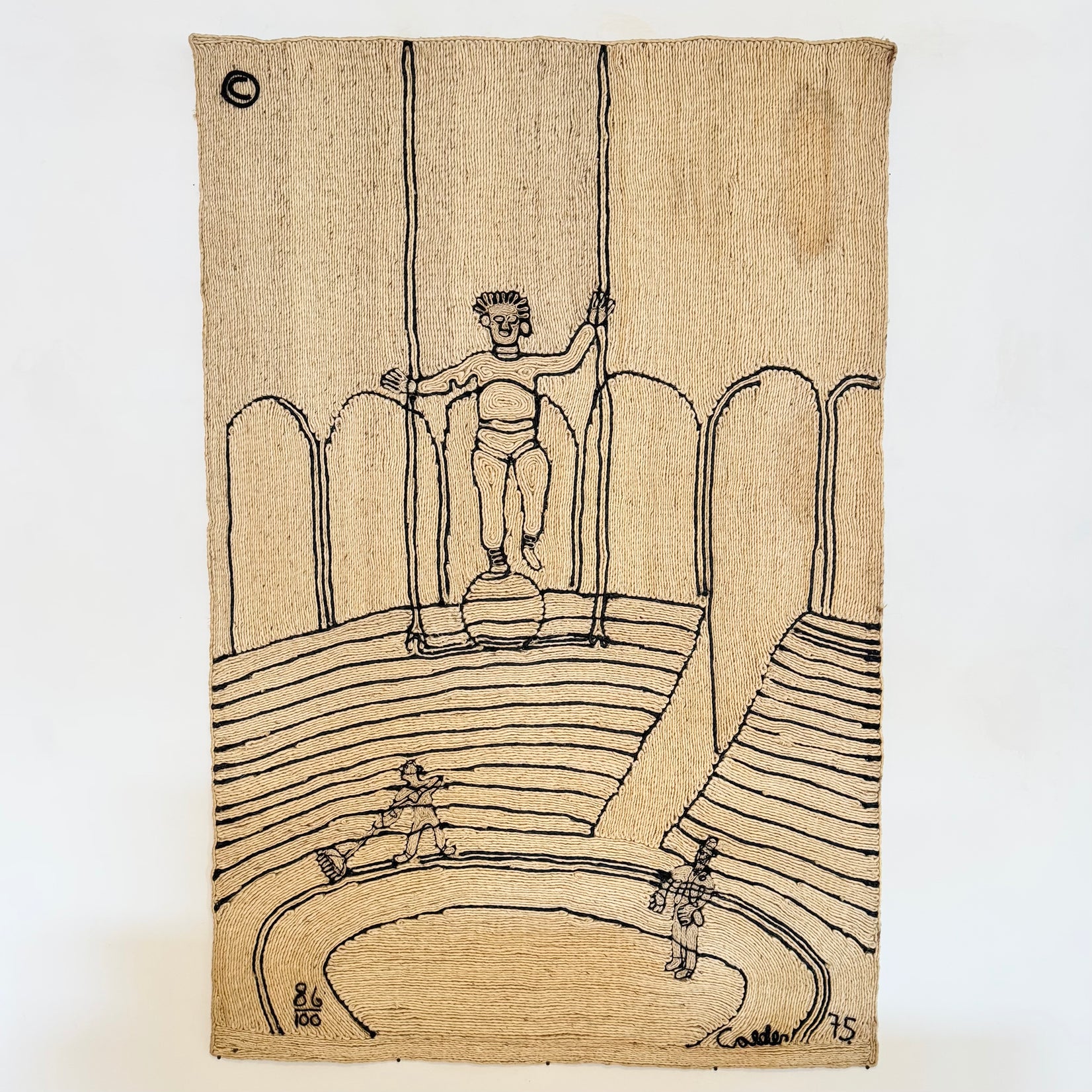 Calder 'Circus' Jute Tapestry