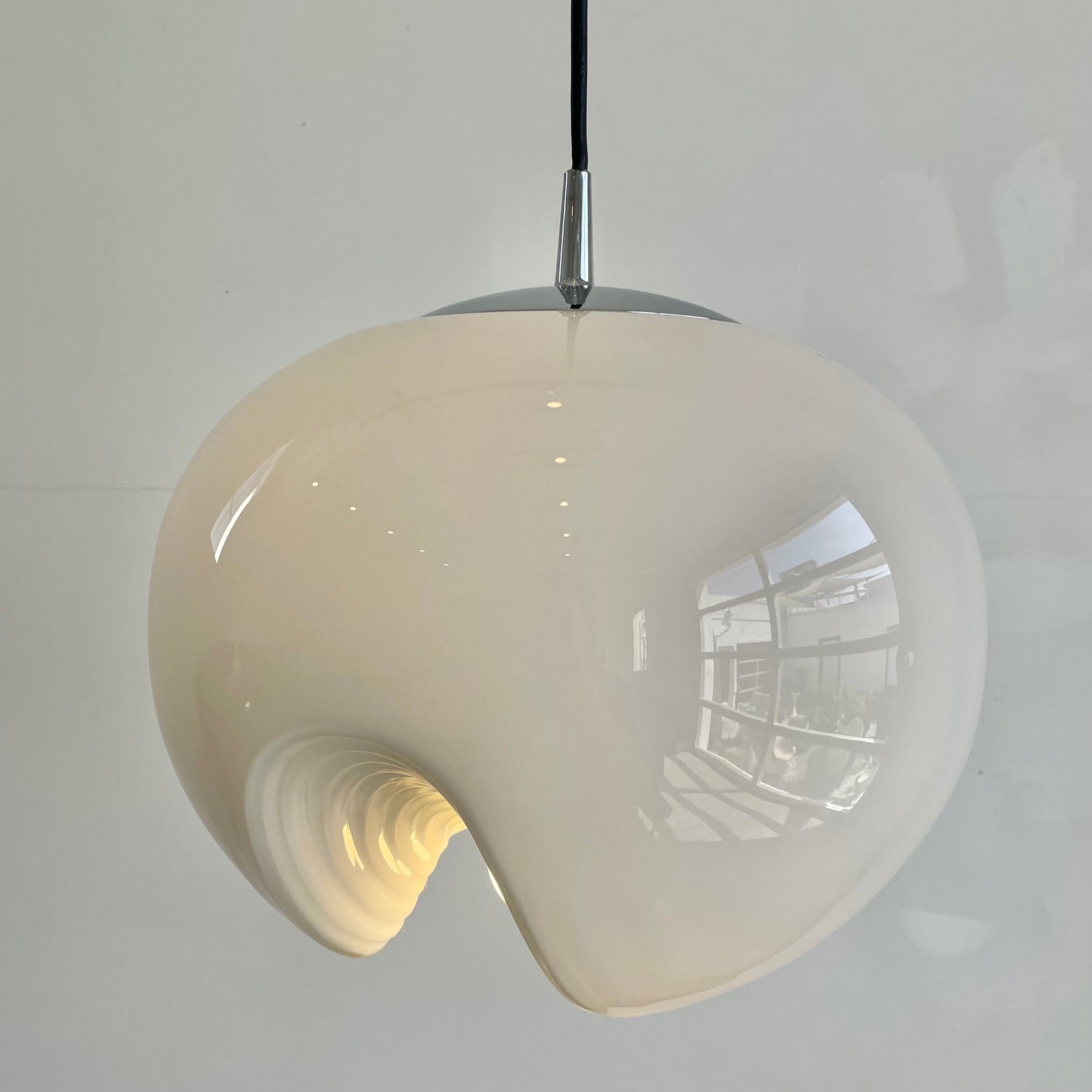 'Wave' Pendant Light by Piell and Putzler, 1960s Germany