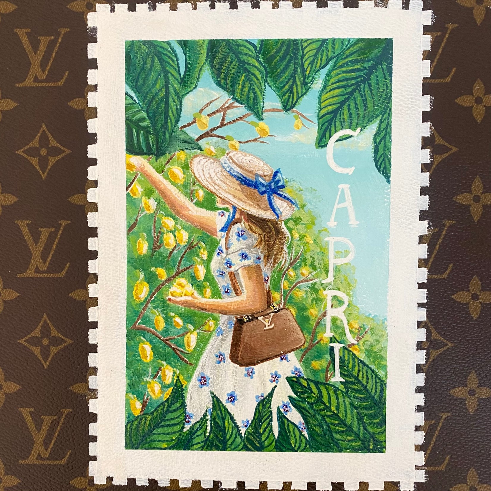 Louis Vuitton Capri Canvas Painting, 2021