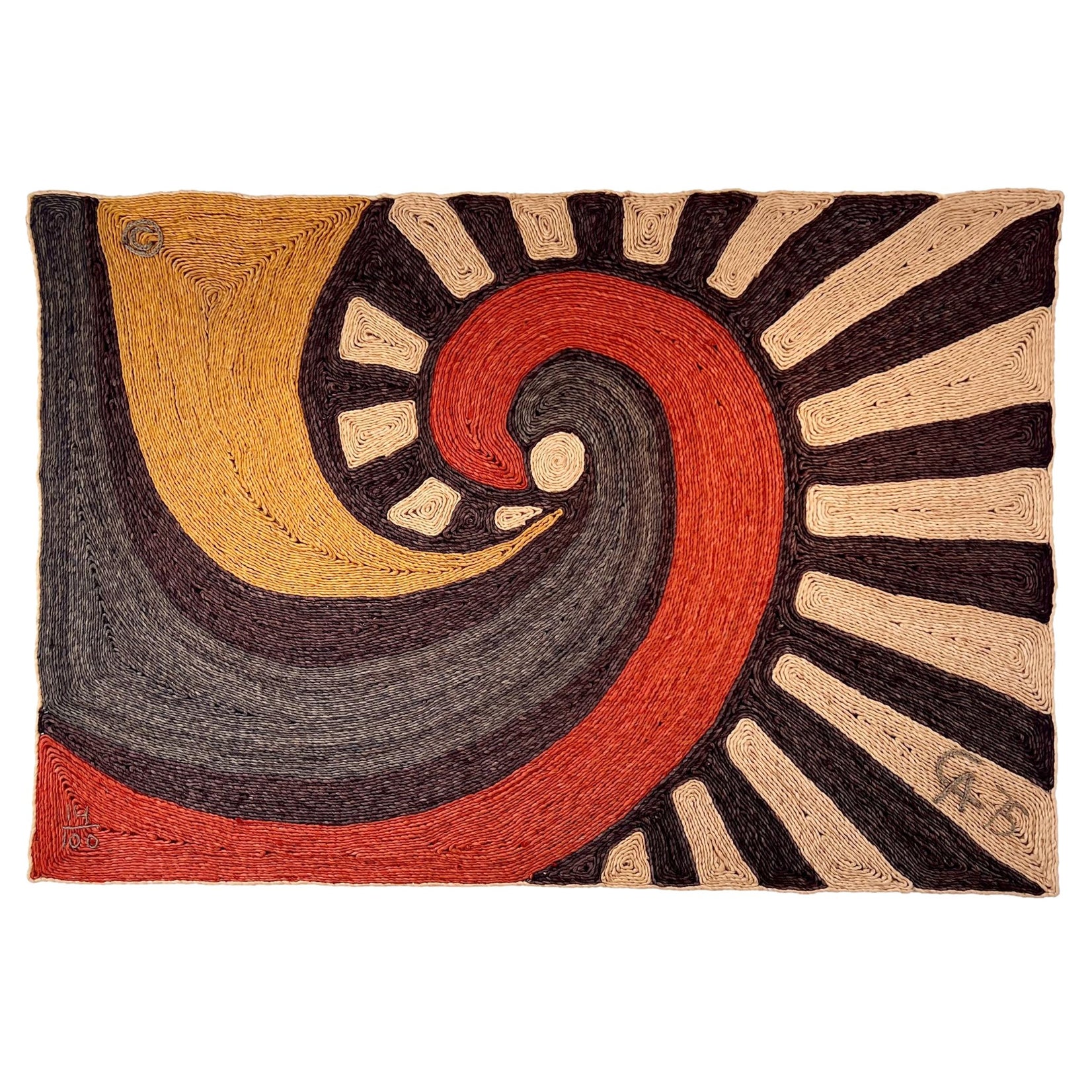 Jute 'Swirl' Tapestry