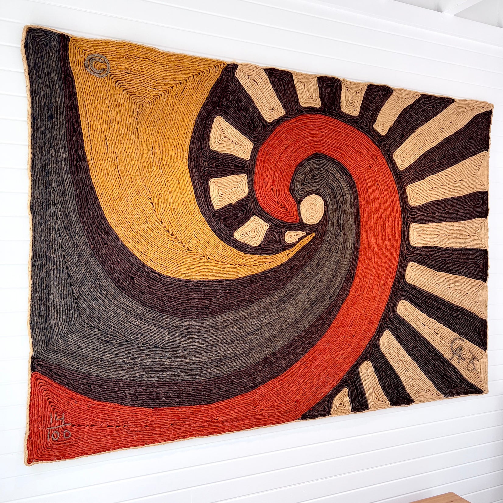 Jute 'Swirl' Tapestry