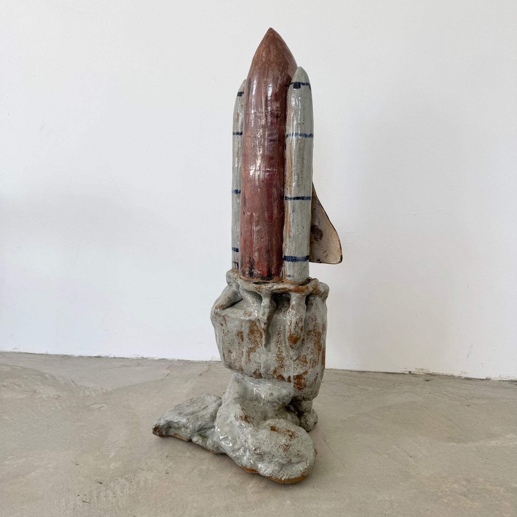 Massive Glazed Ceramic US Space Shuttle