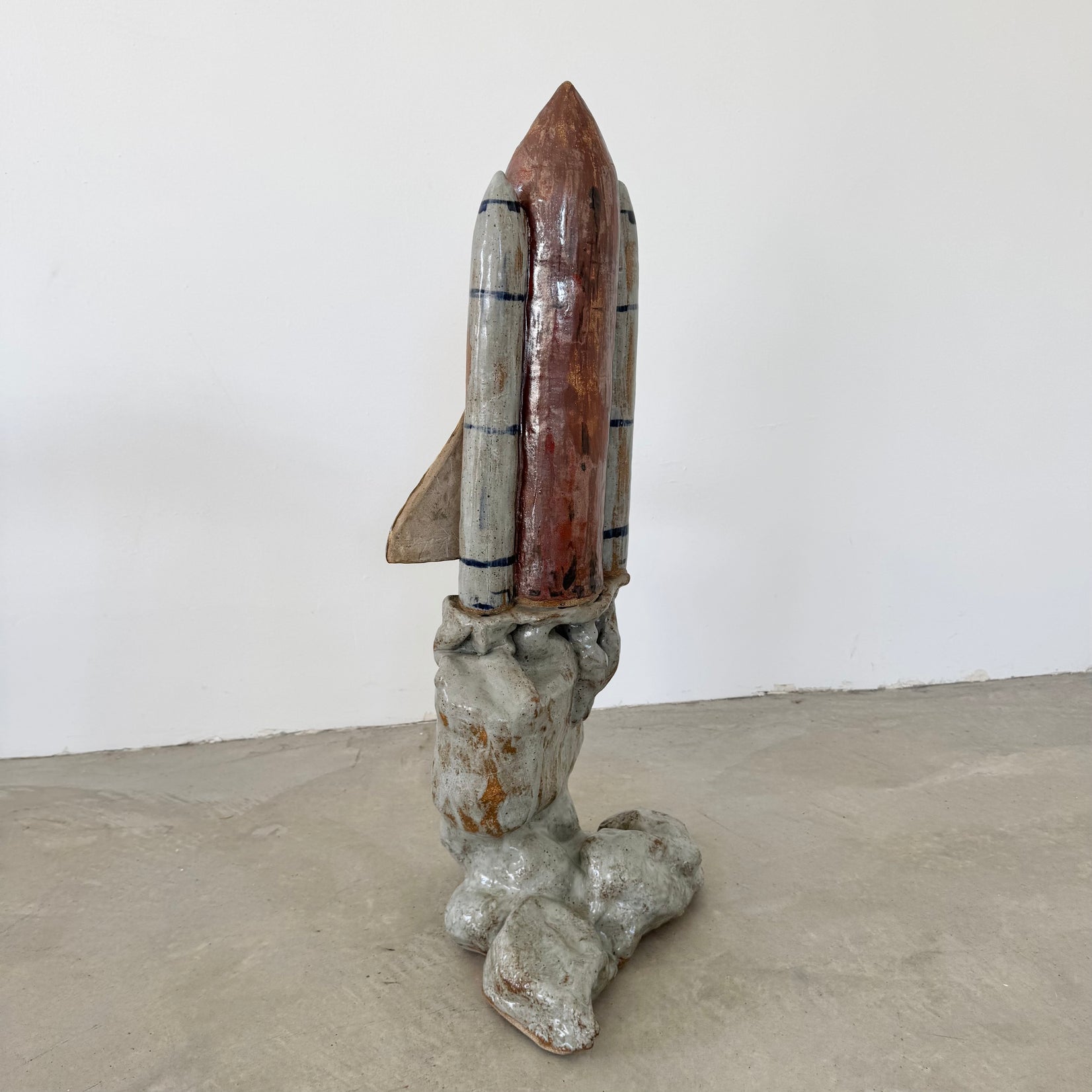 Massive Glazed Ceramic US Space Shuttle