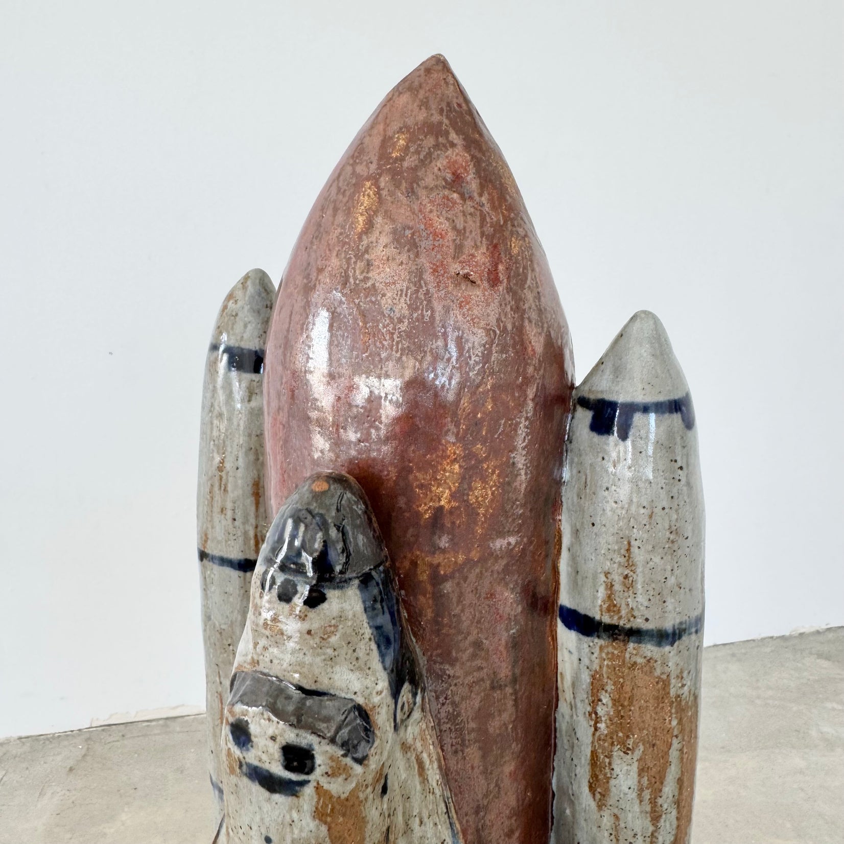 Massive Glazed Ceramic US Space Shuttle