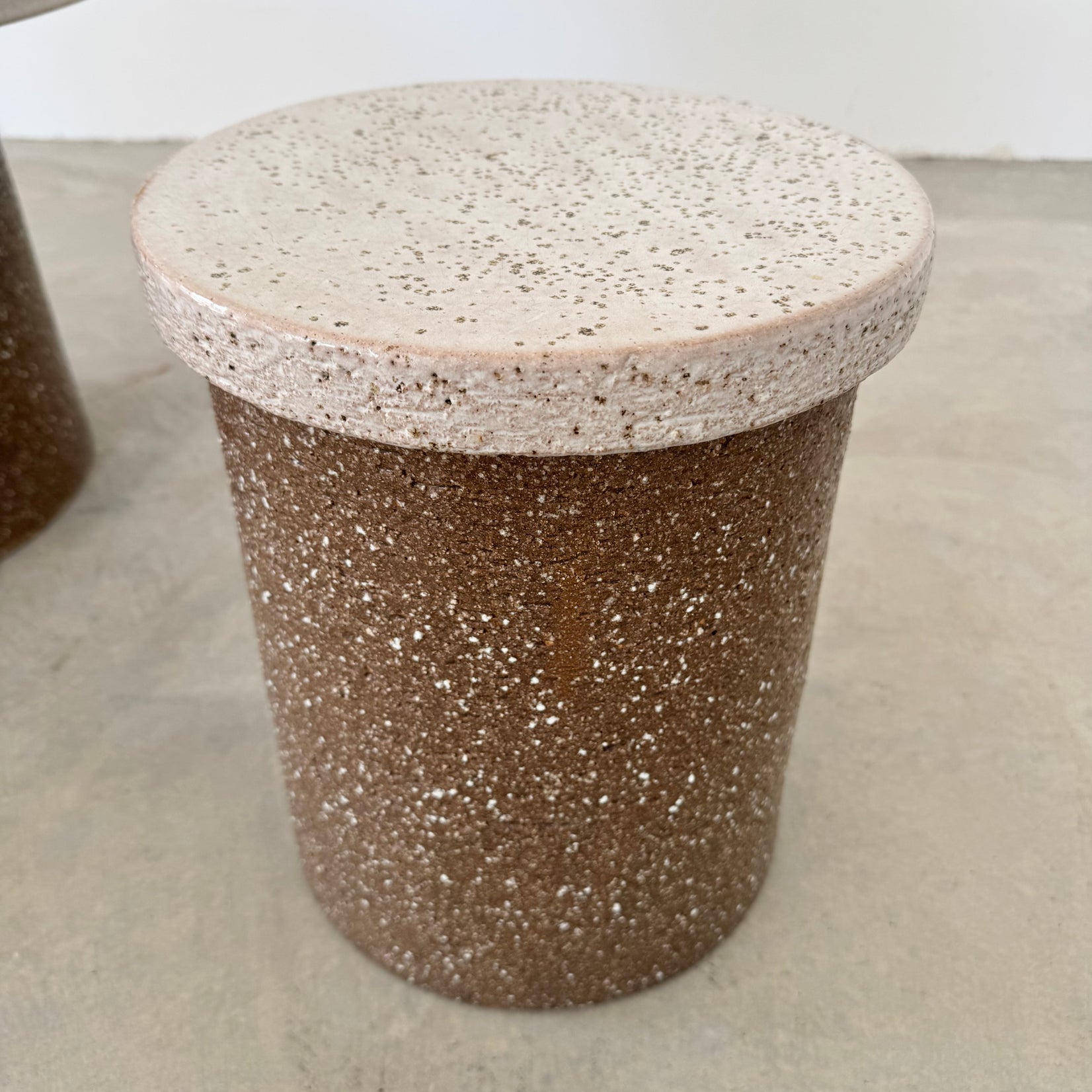 Ceramic Table and Stools