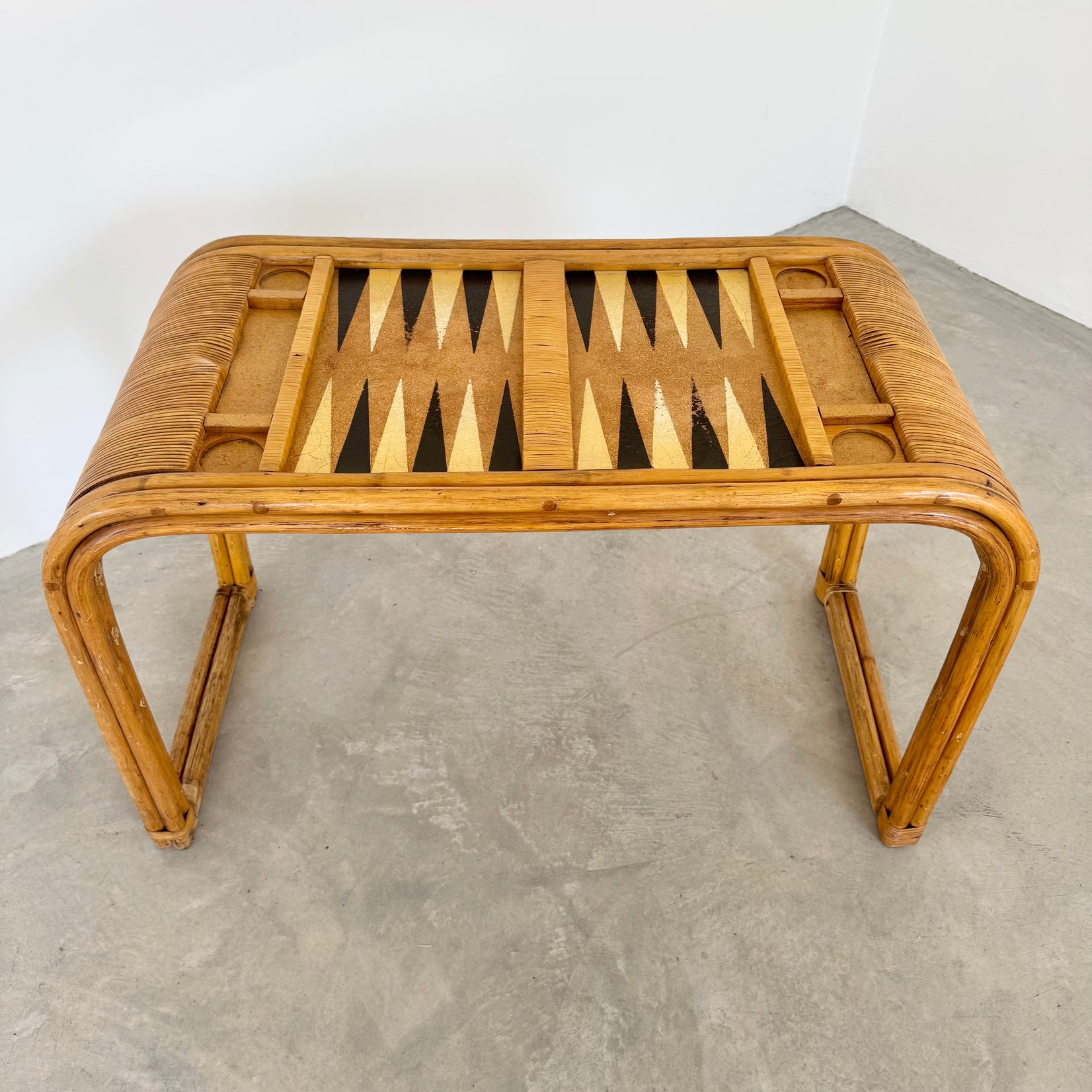 Bamboo Backgammon Table