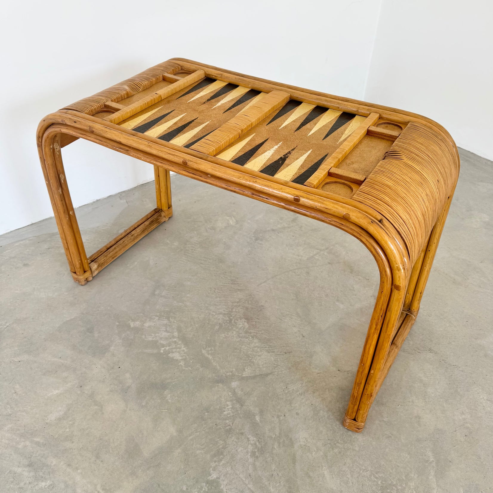 Bamboo Backgammon Table