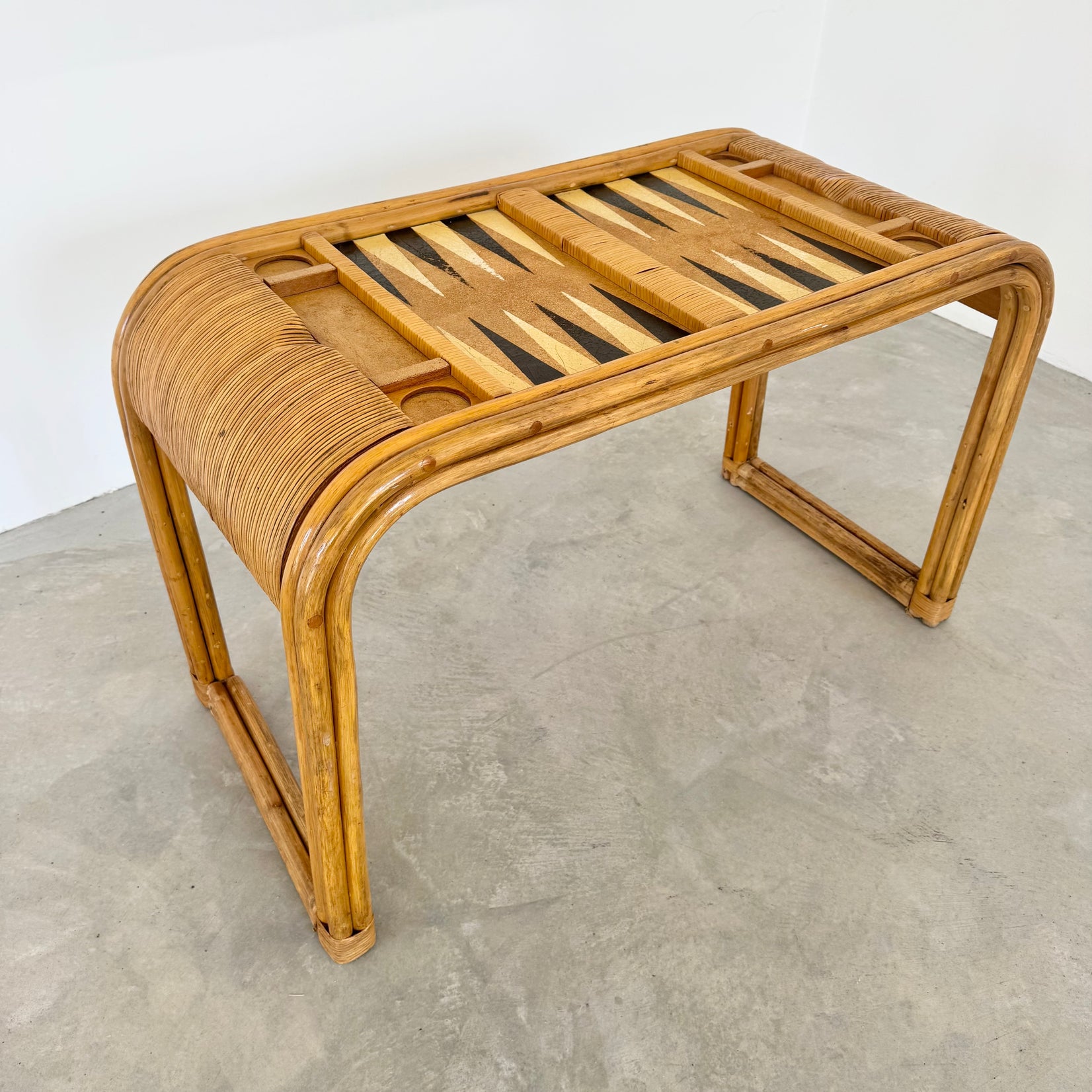 Bamboo Backgammon Table