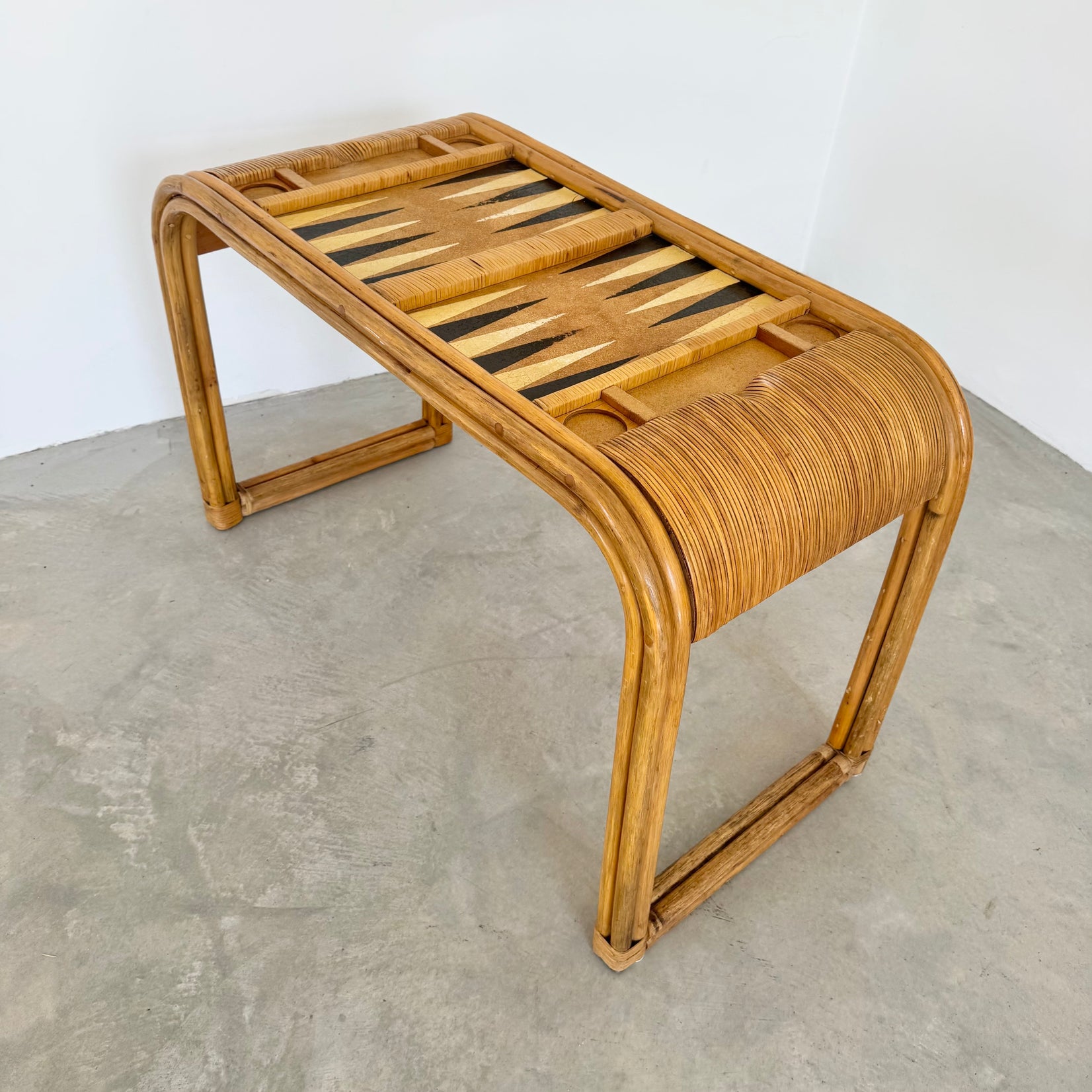 Bamboo Backgammon Table