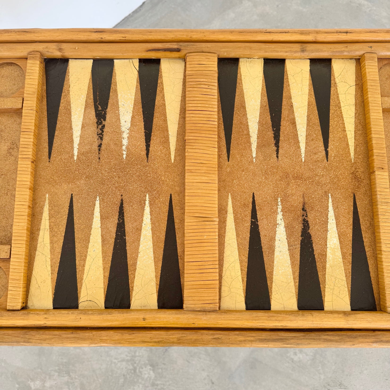 Bamboo Backgammon Table