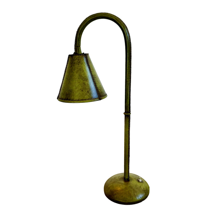 Valenti Leather Table Lamp, 1970s Spain