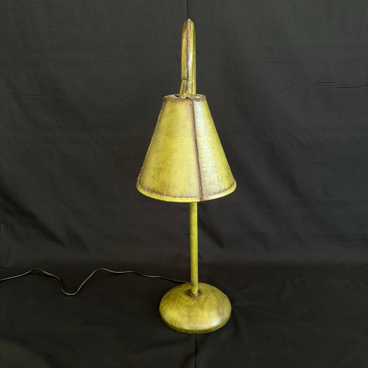 Valenti Leather Table Lamp, 1970s Spain
