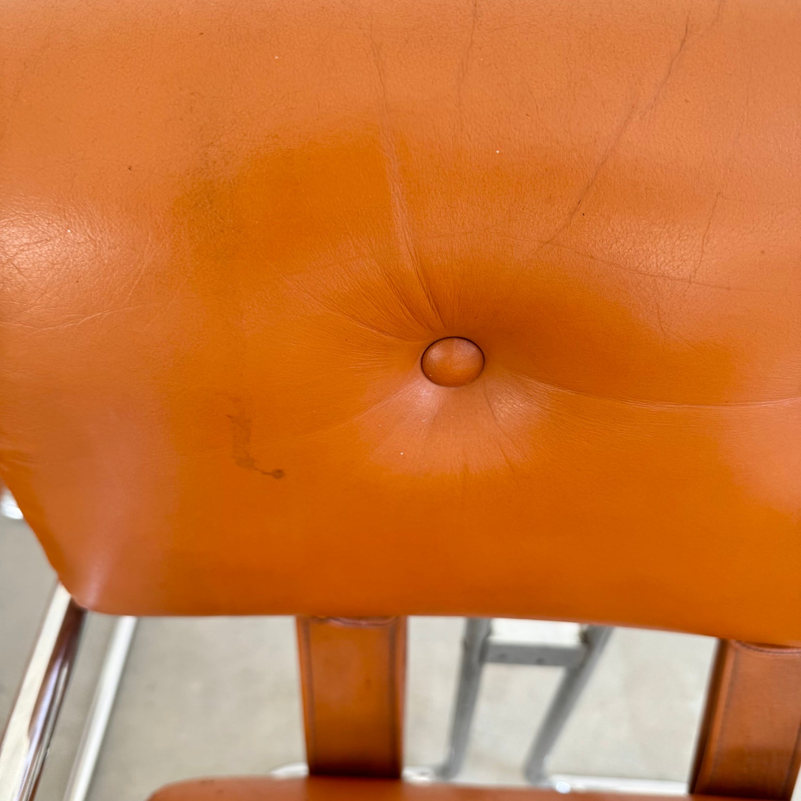 Set of 4 'Tucroma' Chairs in Cognac Leather