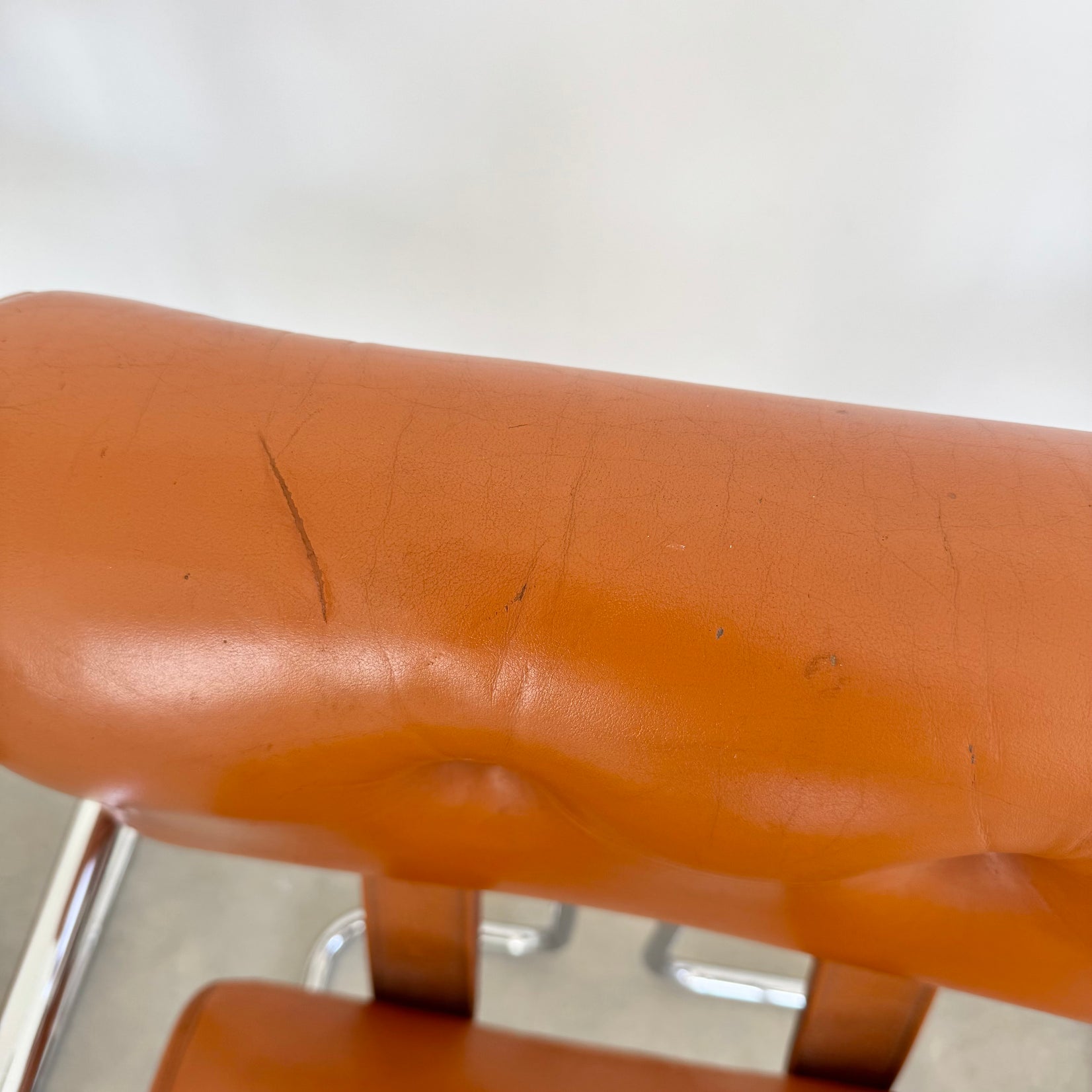 Set of 4 'Tucroma' Chairs in Cognac Leather