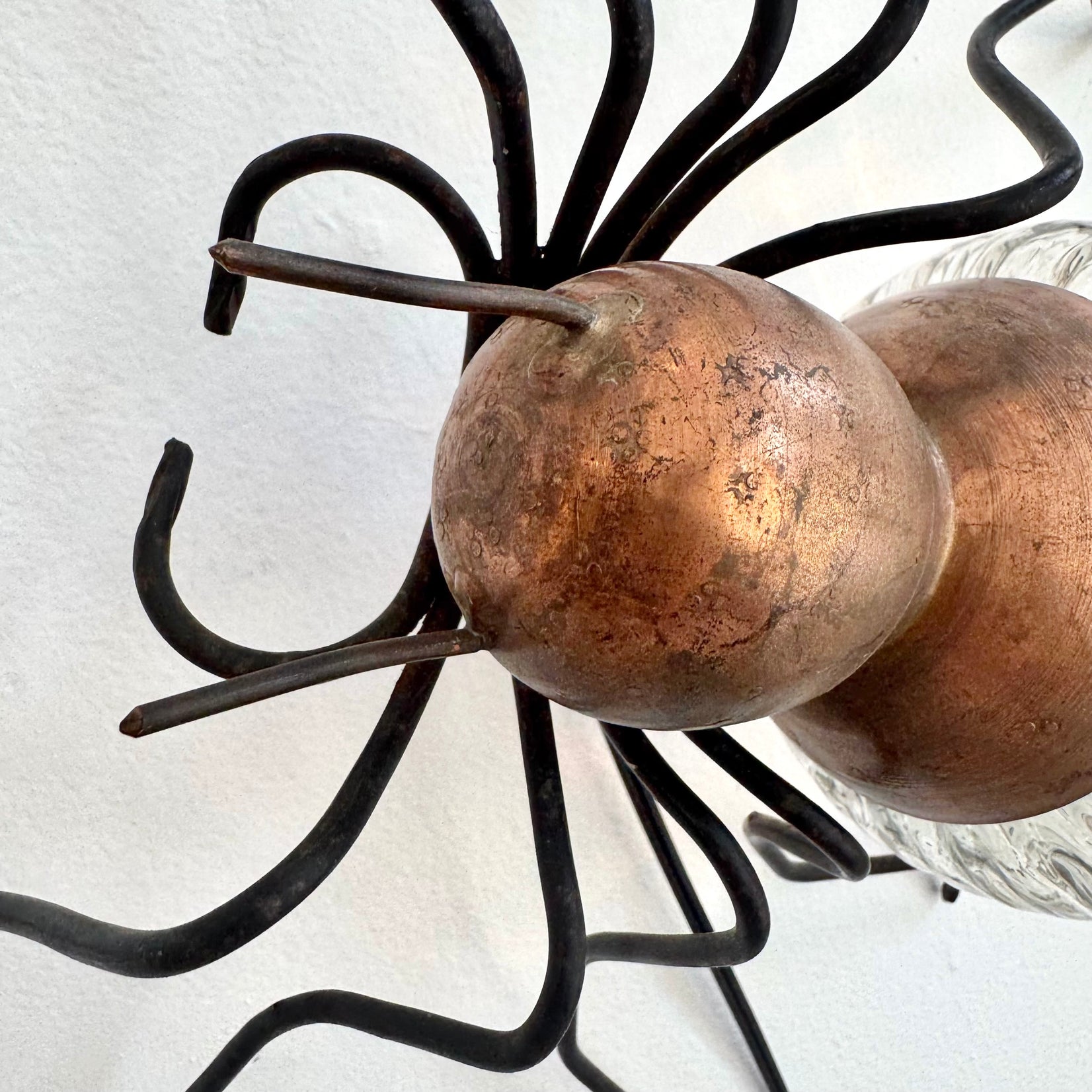 Copper Spider Sconce