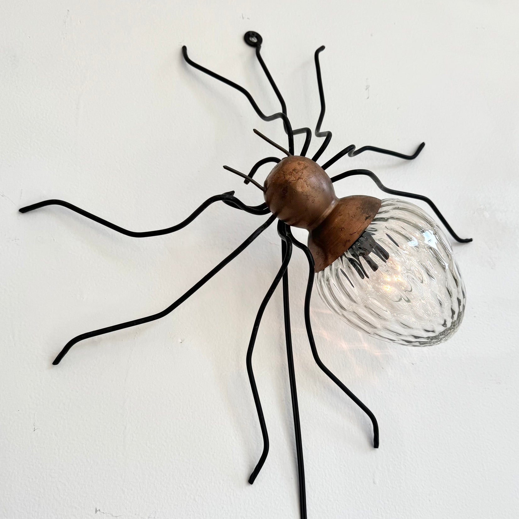 Copper Spider Sconce