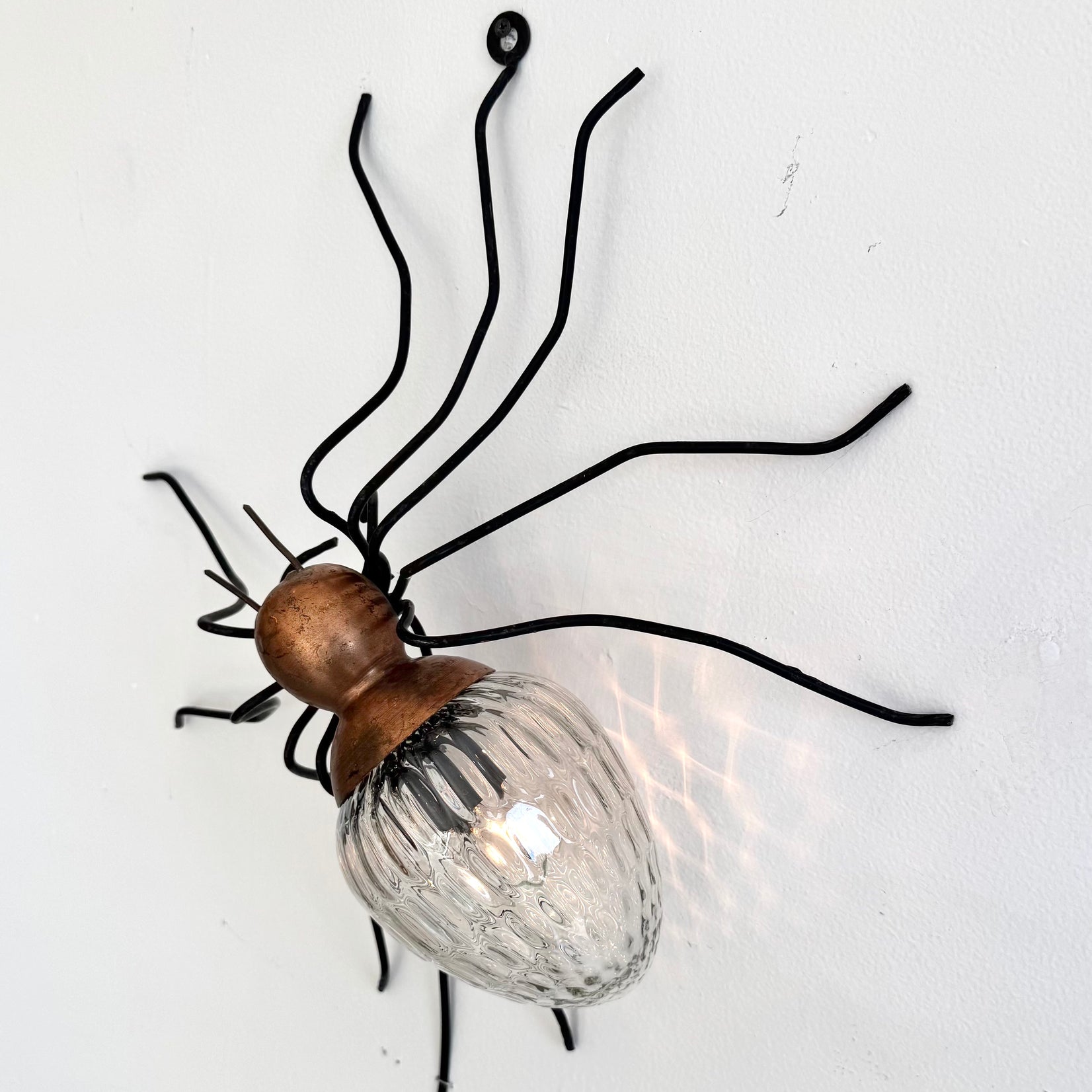 Copper Spider Sconce