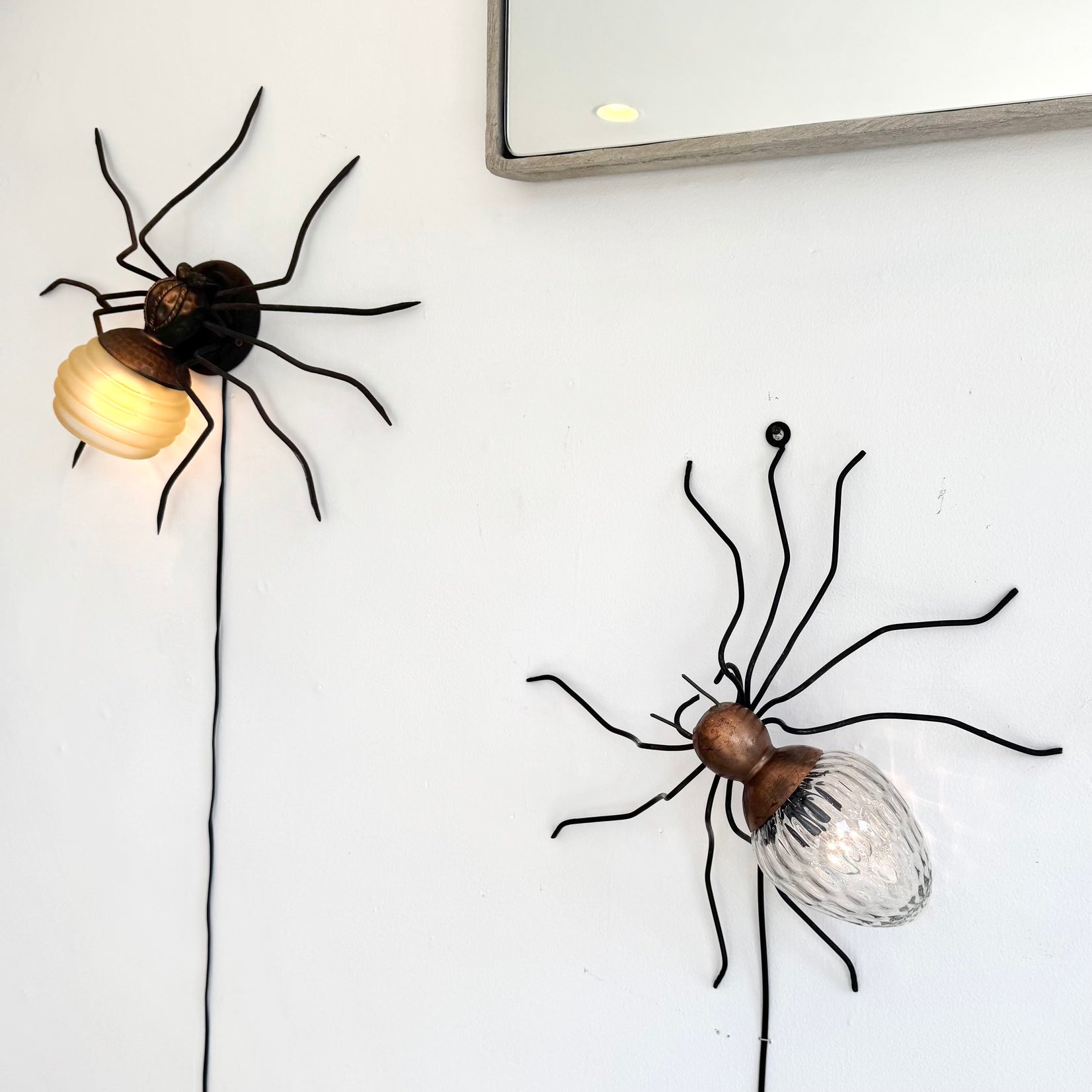 Copper Spider Sconce