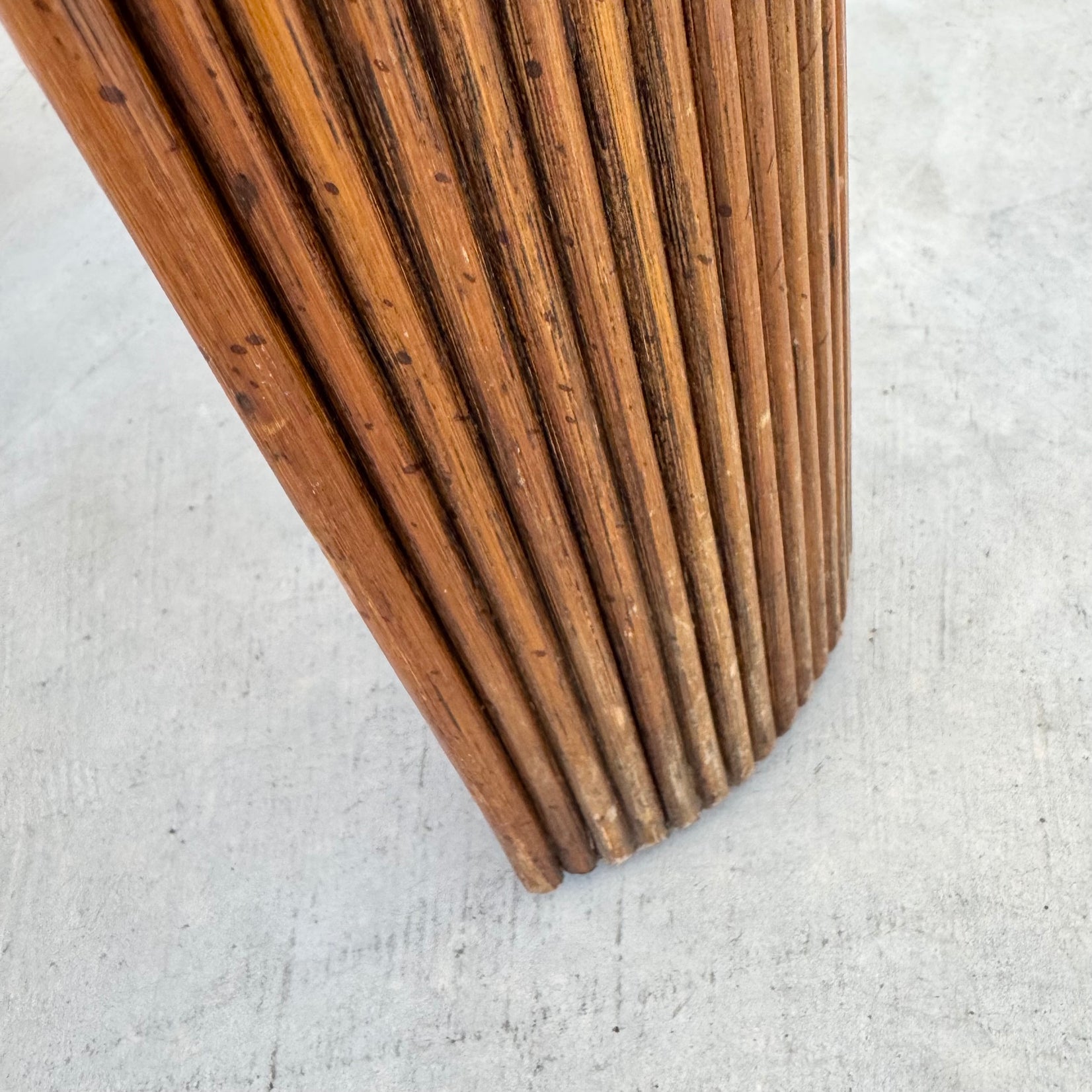 Pair of Pencil Reed Night Side Tables