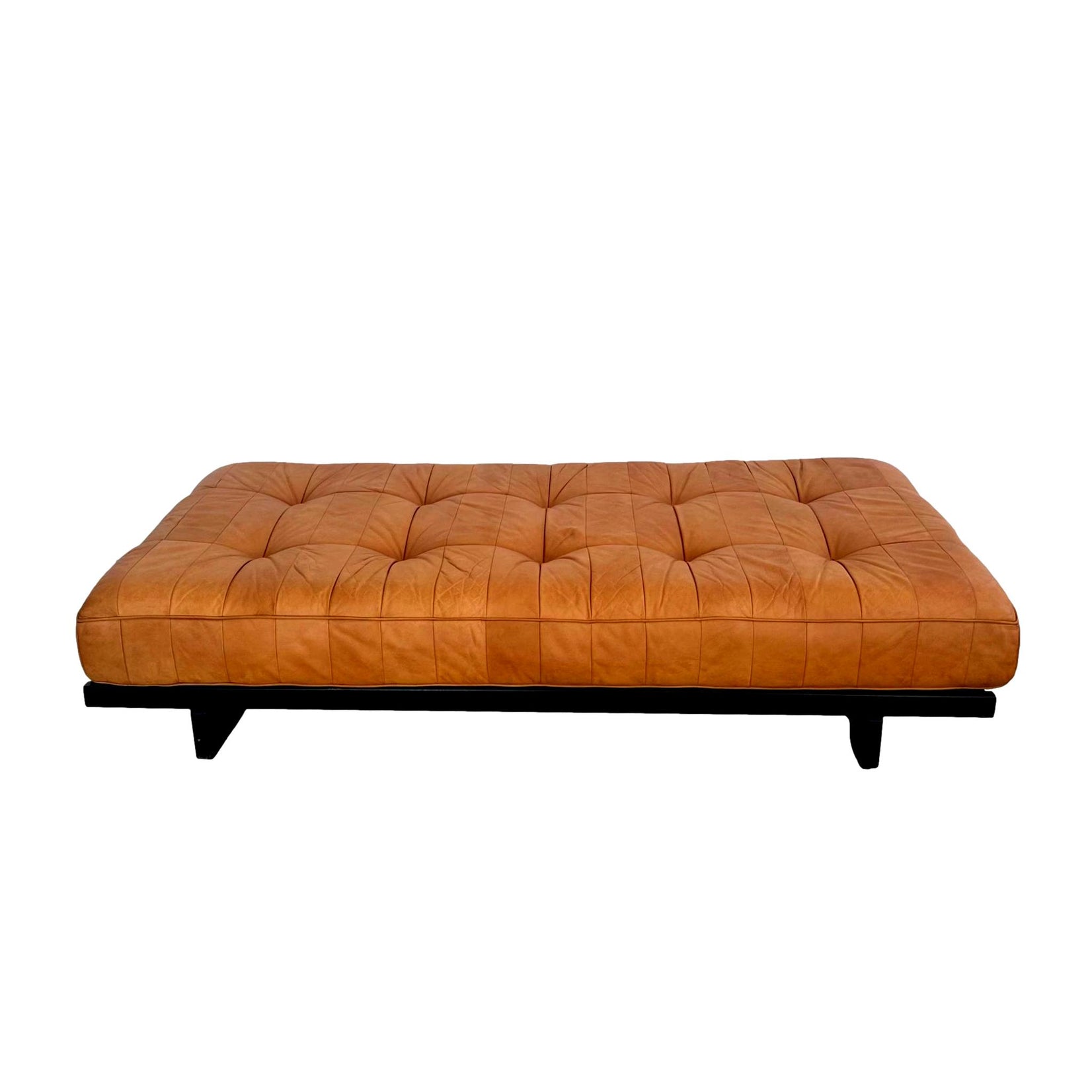 Leather and Wood Daybed