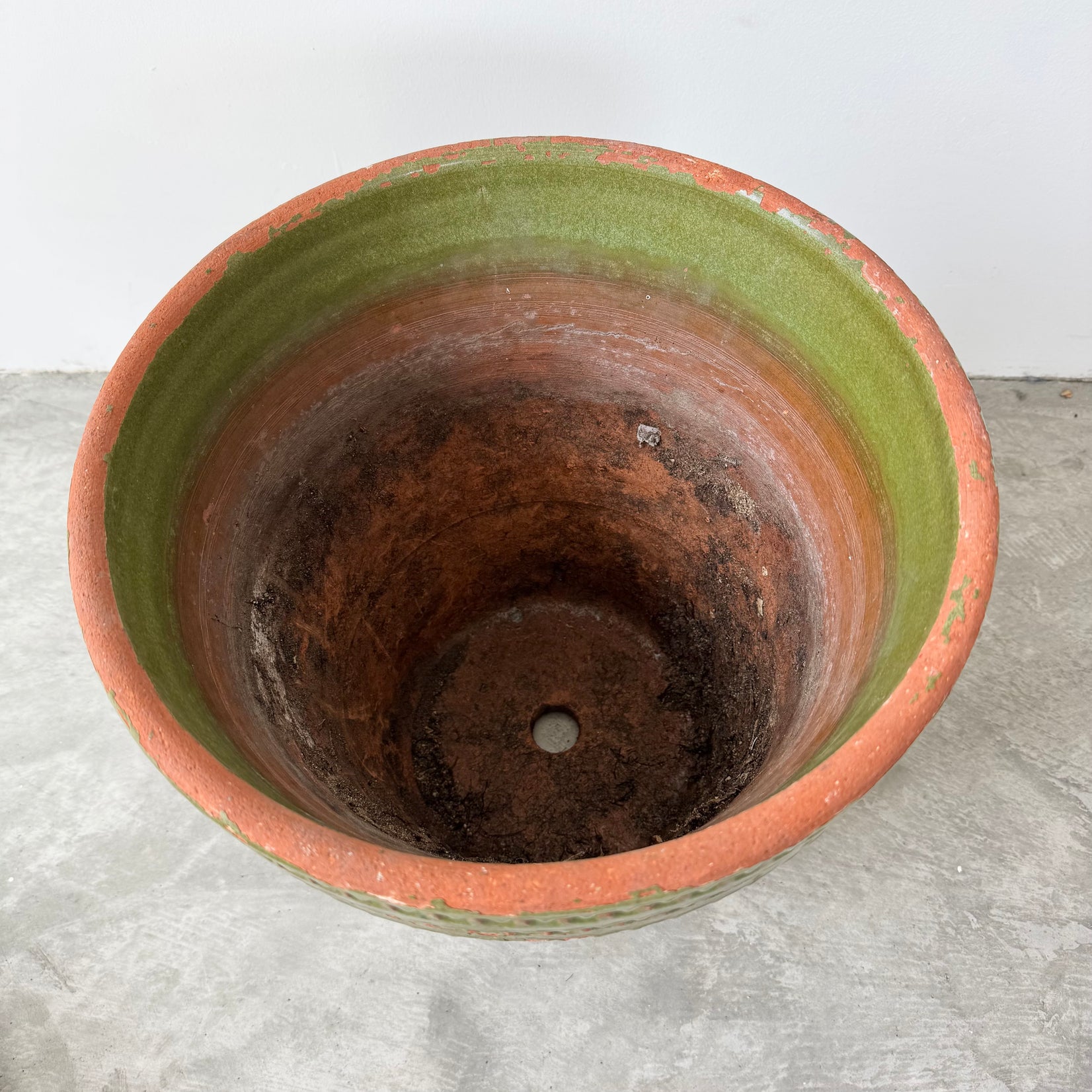 Green Ceramic Glaze Planter