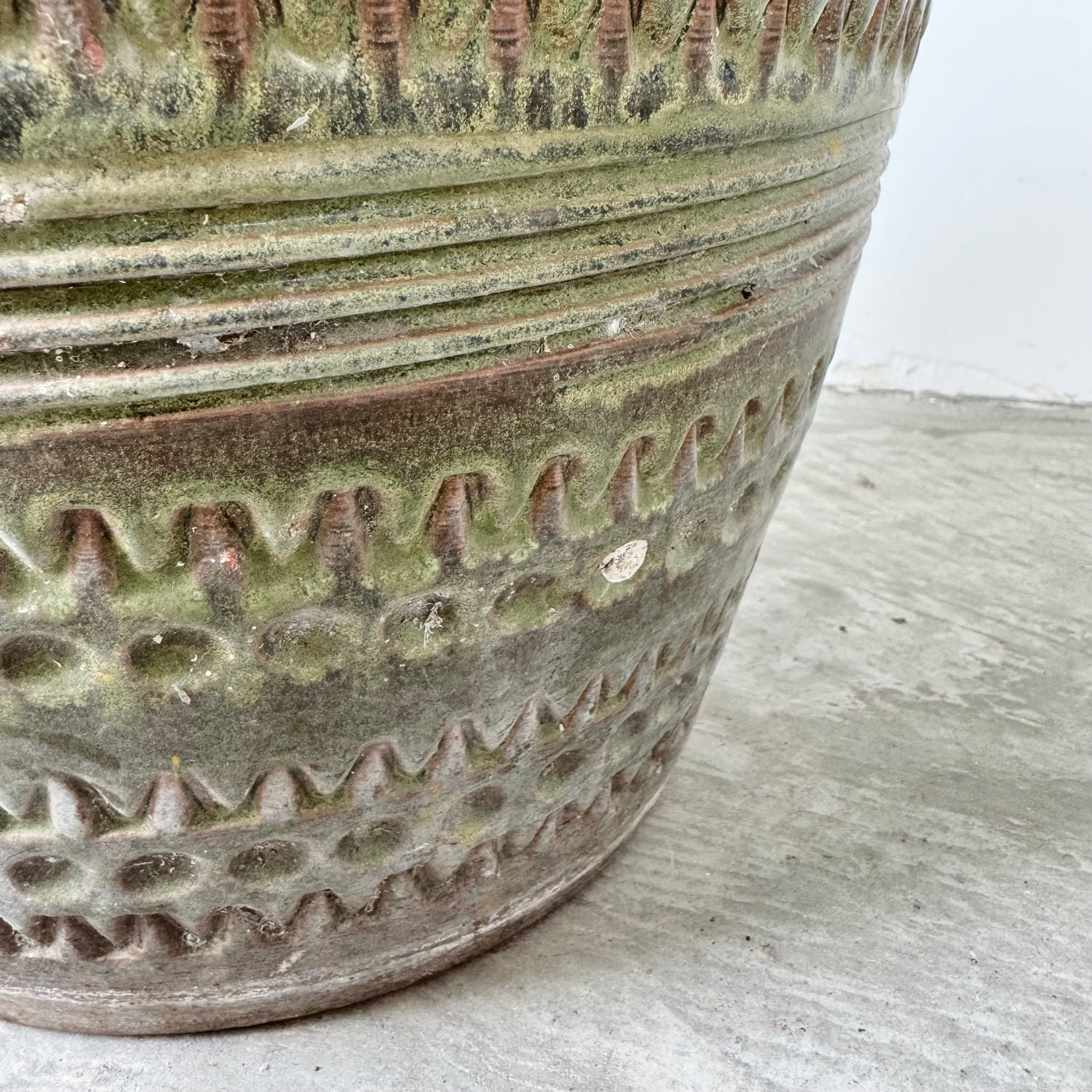 Green Ceramic Glaze Planter