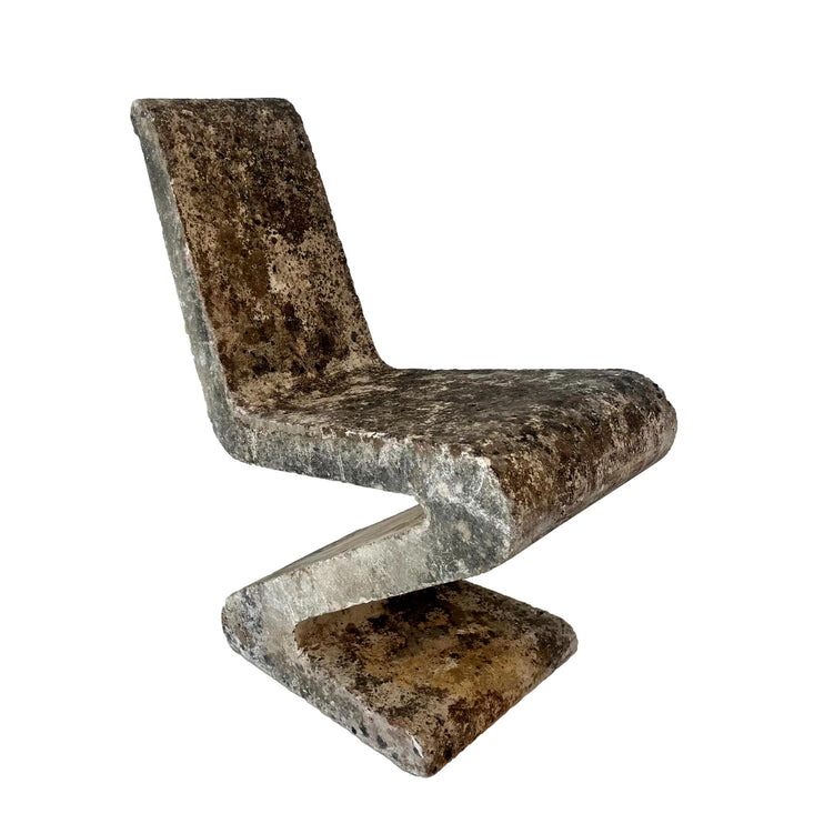 Willy Guhl Sculptural Zig Zag Chair, 1960s Switzerland