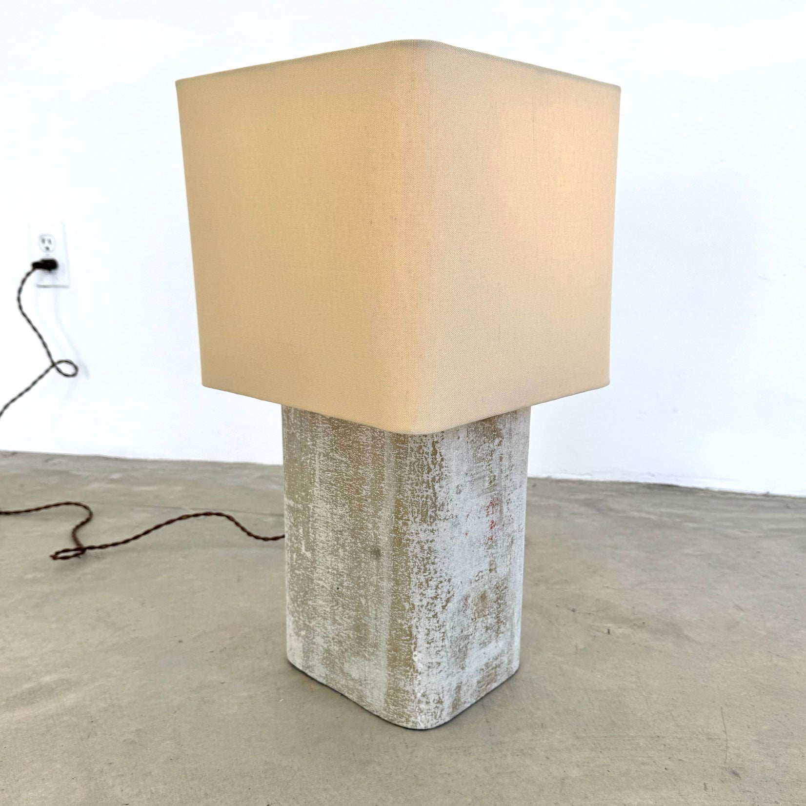 Large Concrete Table Lamp