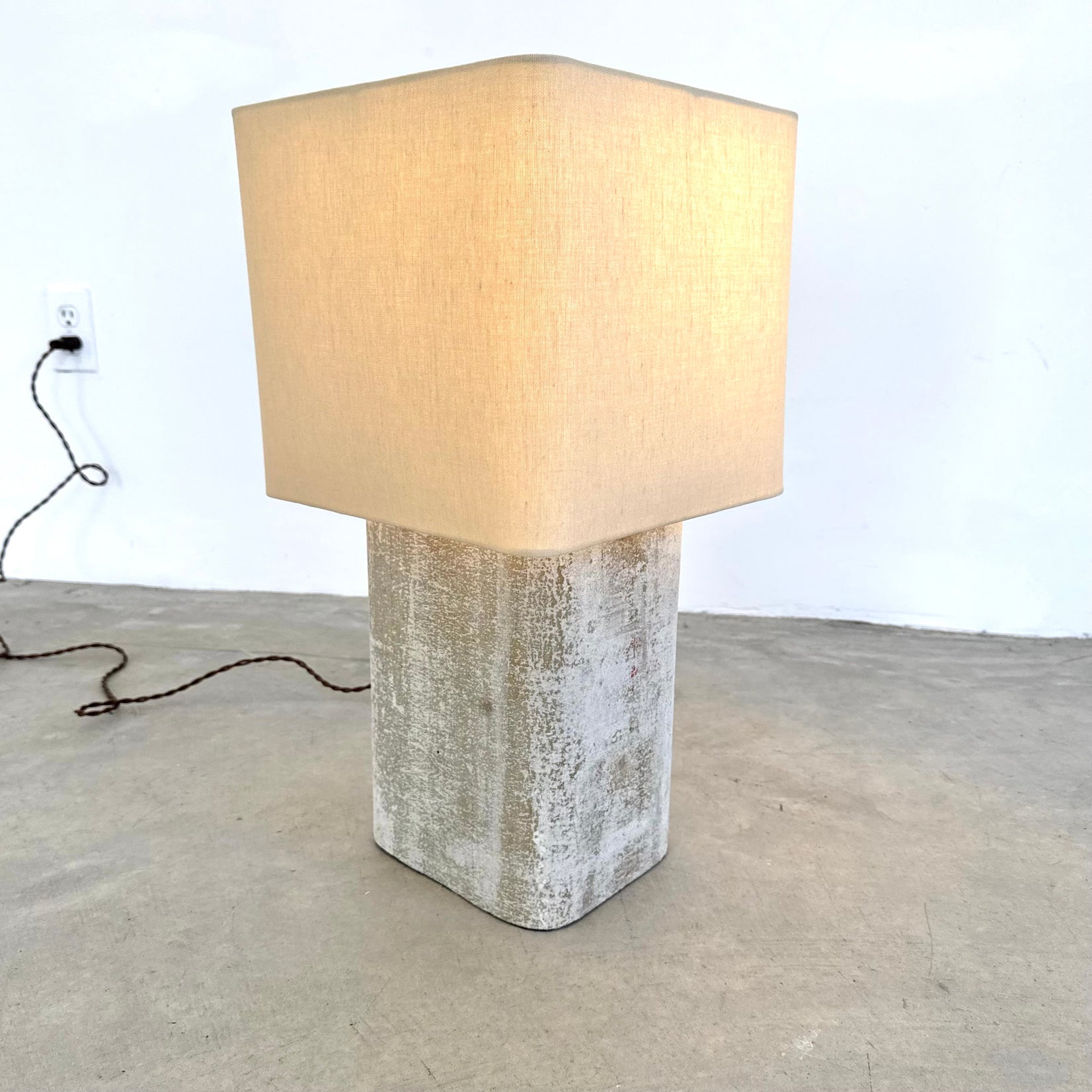 Large Concrete Table Lamp