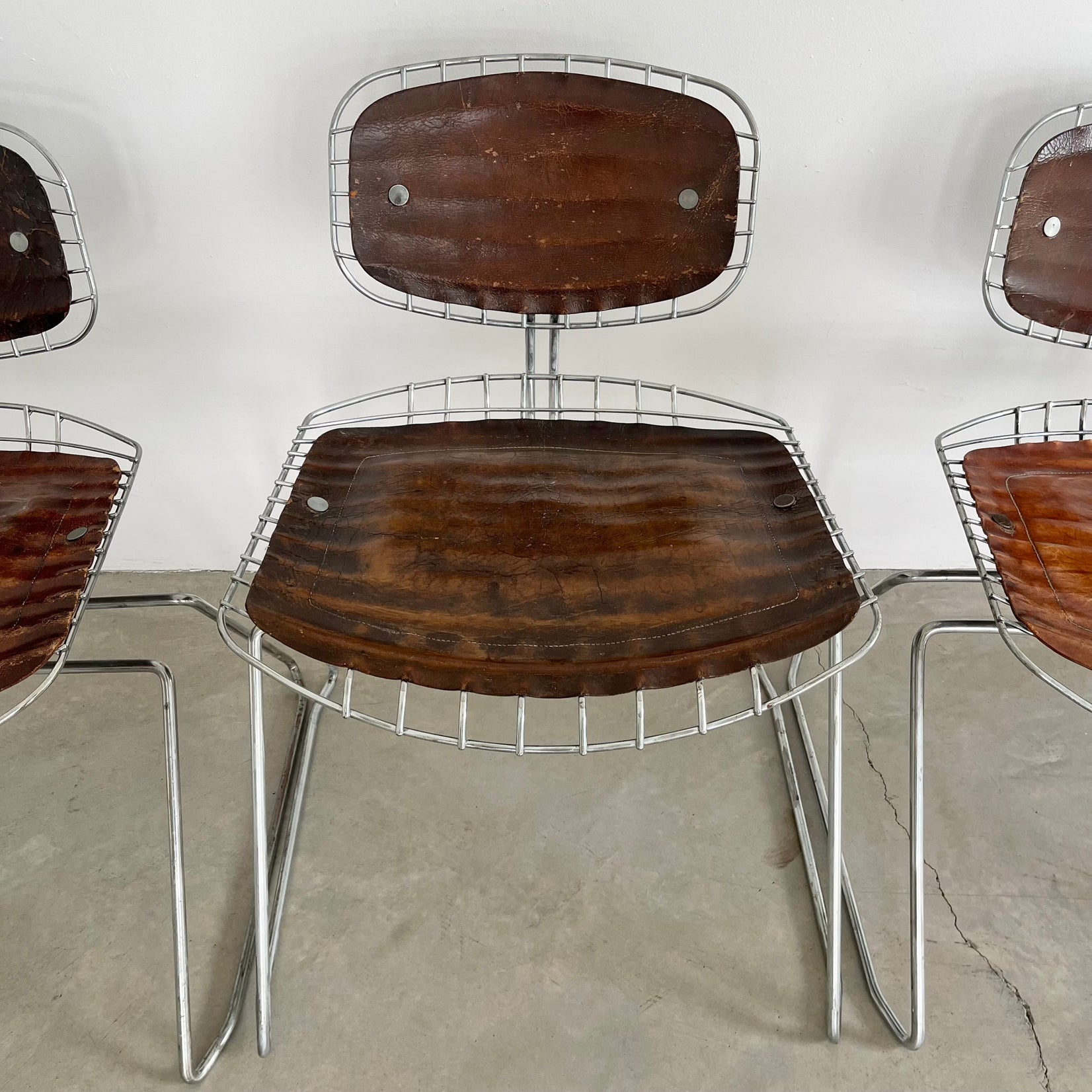Set of 8 Beaubourg Pompidou Chairs by Cadestin and Laurent, 1970s France