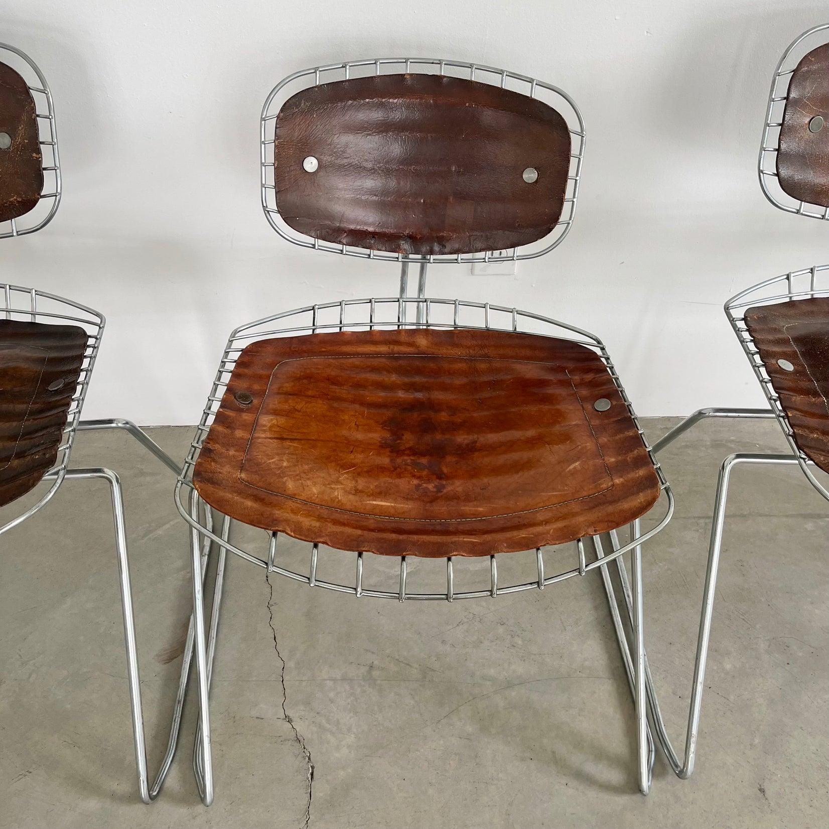 Set of 8 Beaubourg Pompidou Chairs by Cadestin and Laurent, 1970s France